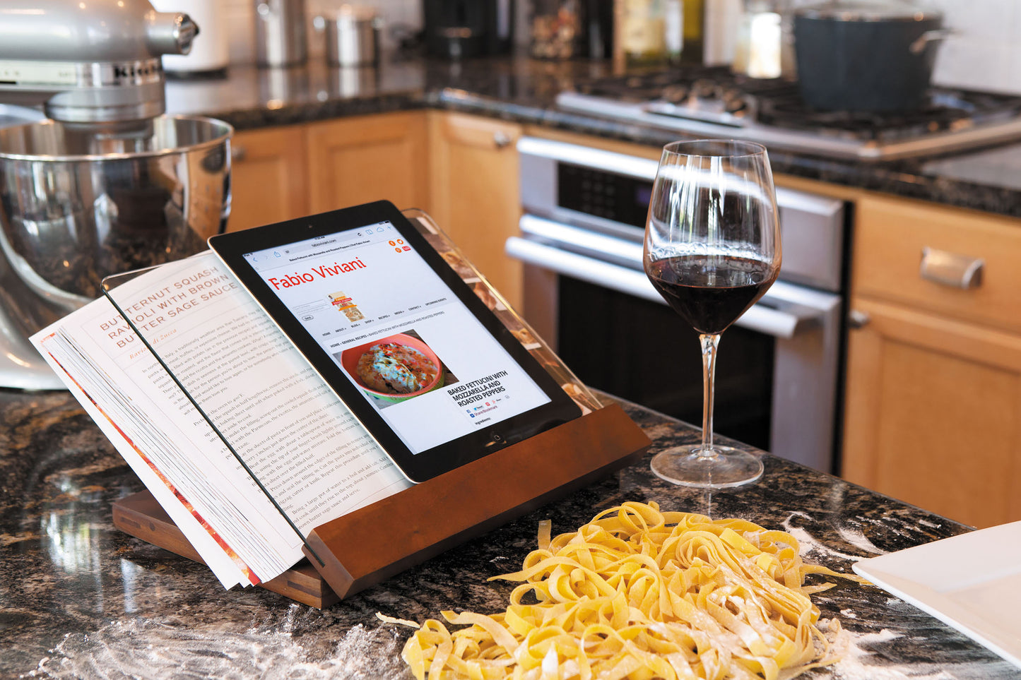 Prodigio Cookbook Stand with Tempered Glass