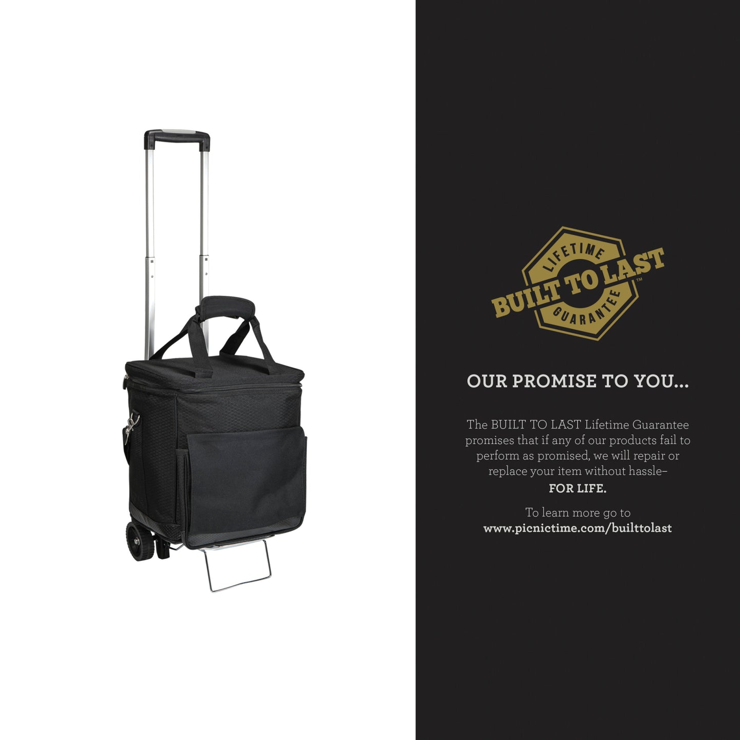 Cellar 6-Bottle Wine Carrier & Cooler Tote with Trolley