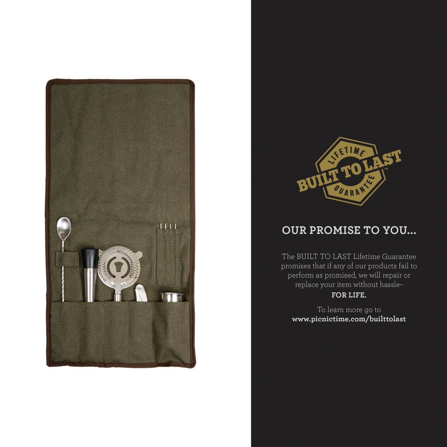 10-Piece Bar Tool Roll Up Kit