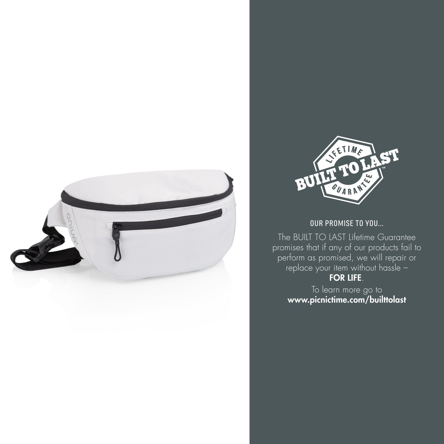 Tarana Insulated Bum Bag - Halo Gray