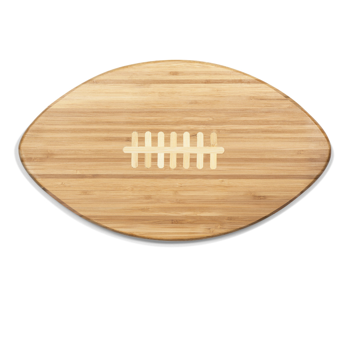 Touchdown Pro Football-Shaped Bamboo Cutting Board and Serving Tray