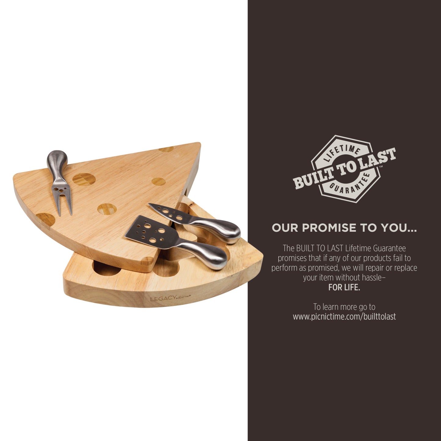 Swiss Cheese Cutting Board & Tools Set