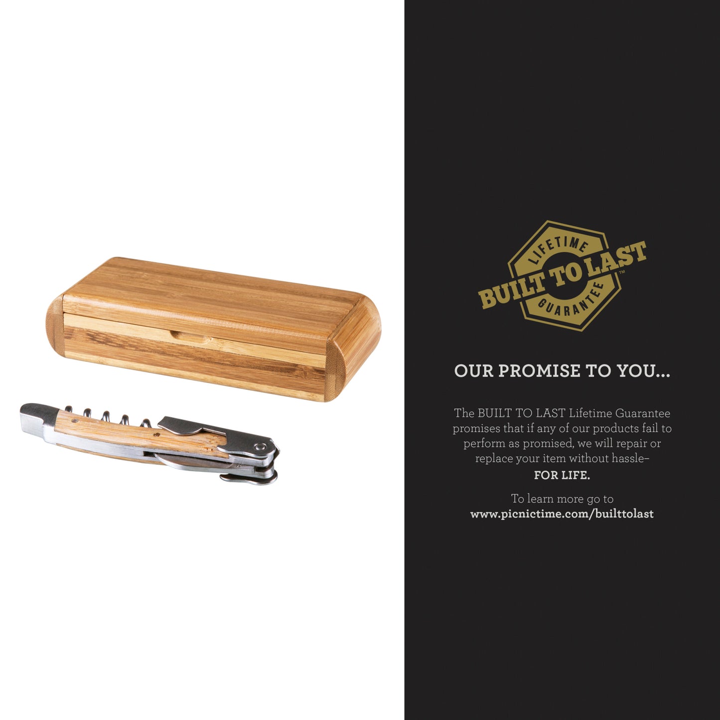 Elan Deluxe Corkscrew In Bamboo Box