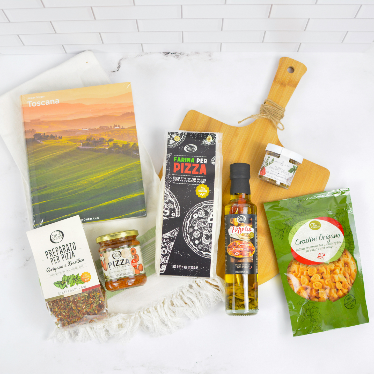 Tuscan Pizza Night Gift Basket