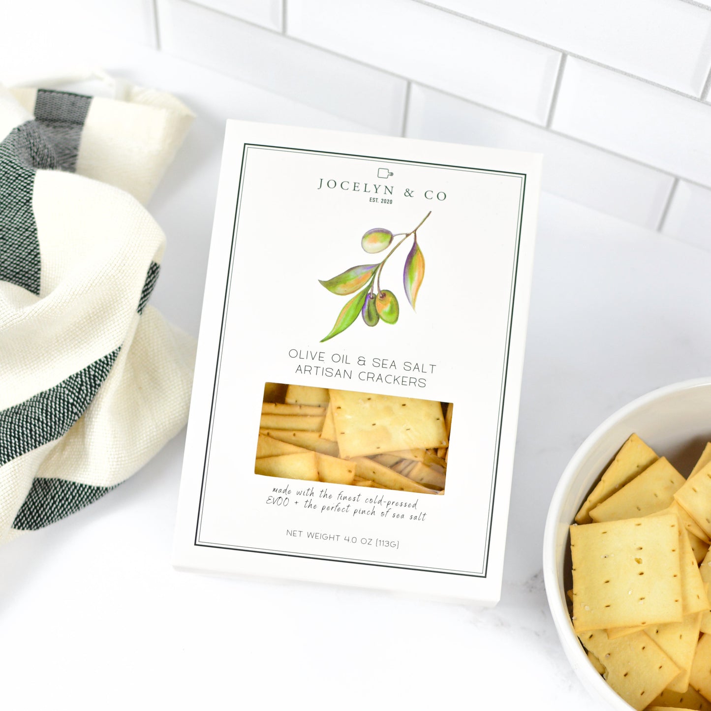 Olive Oil & Sea Salt Crackers