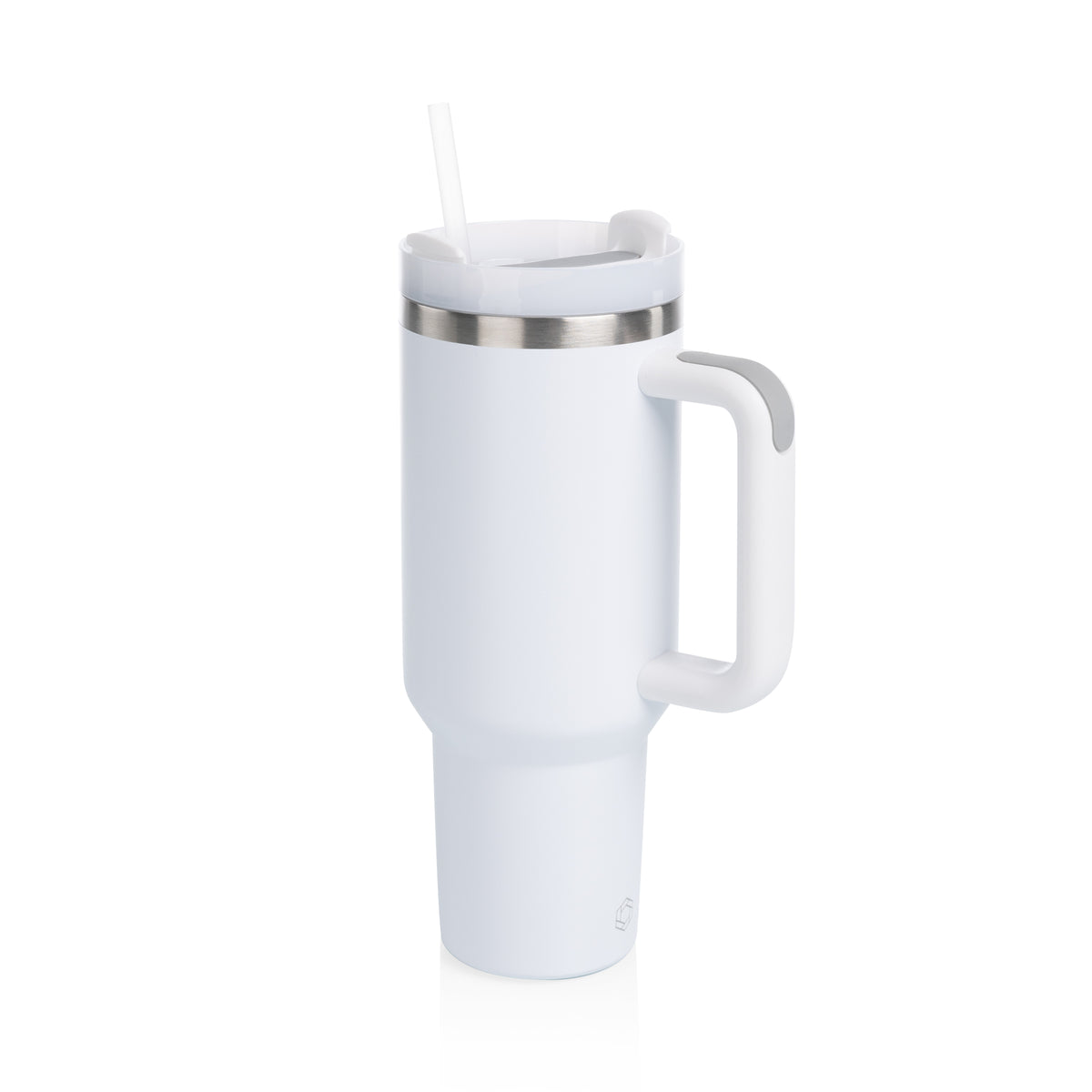 40 oz Double-Wall Stainless Steel Travel Mug - White