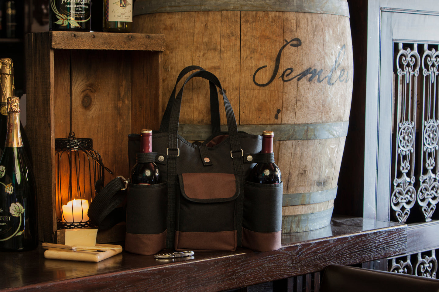 Wine Country Tote – Wine & Cheese Picnic Tote
