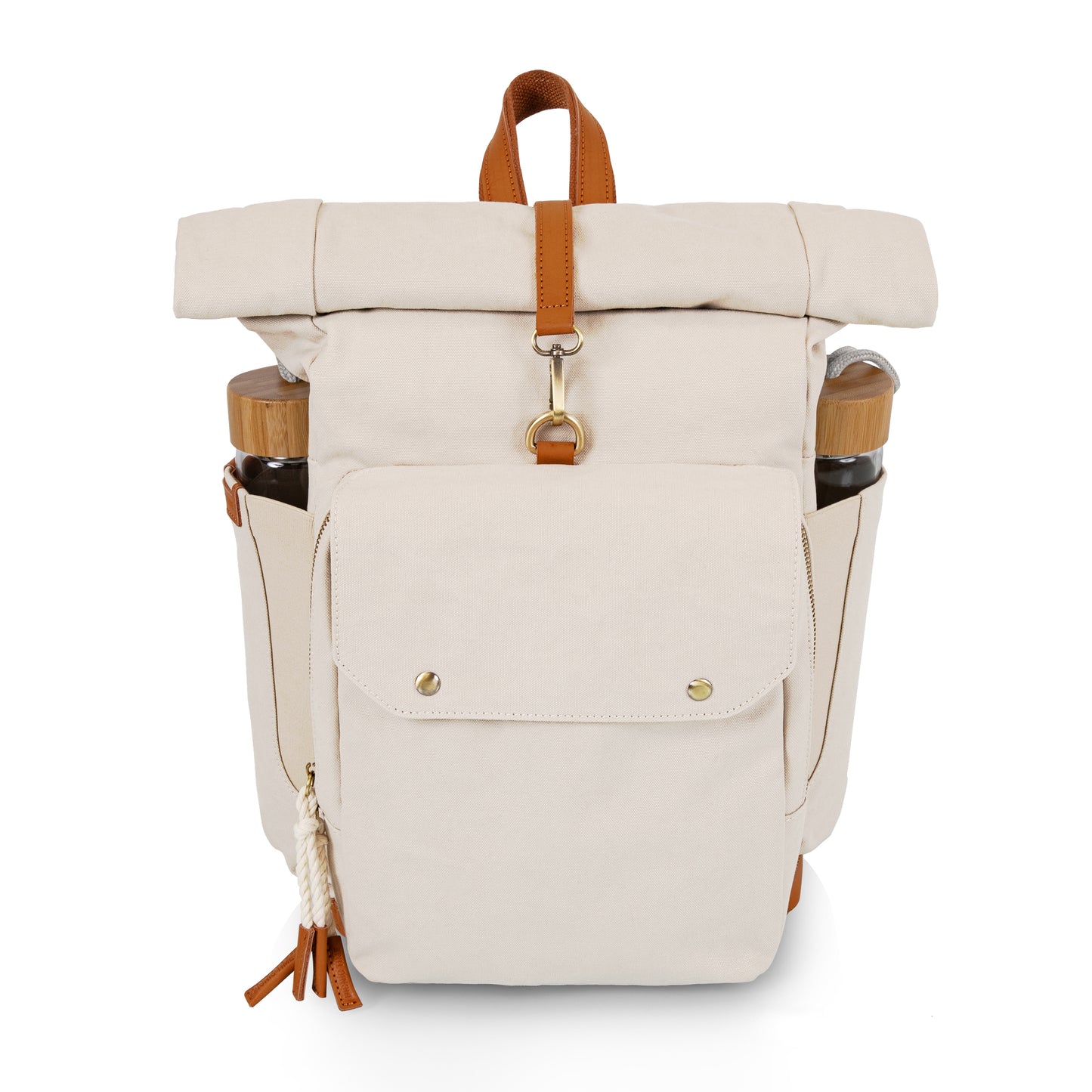 Carmel Roll Top Picnic Backpack Cooler with Components