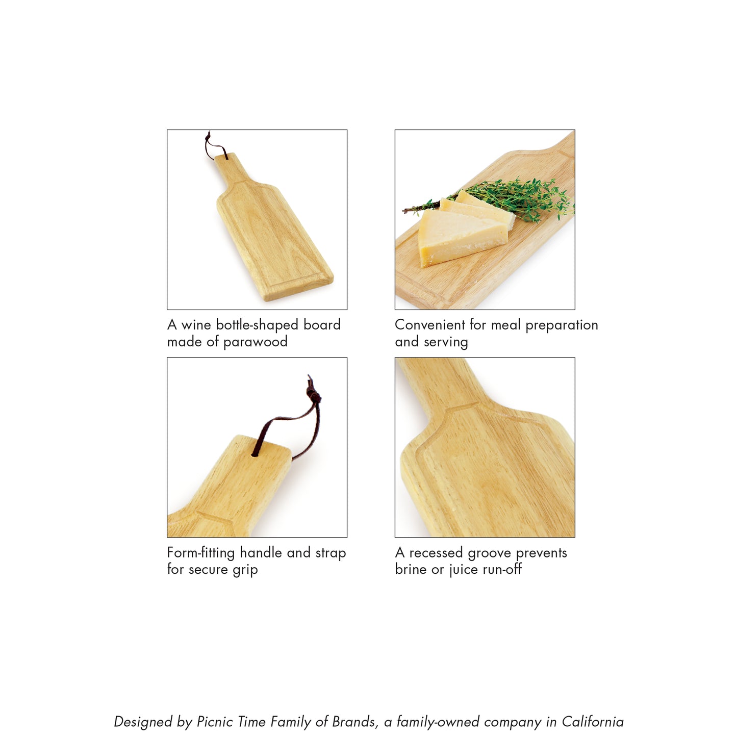 Botella Cheese Cutting Board & Serving Tray