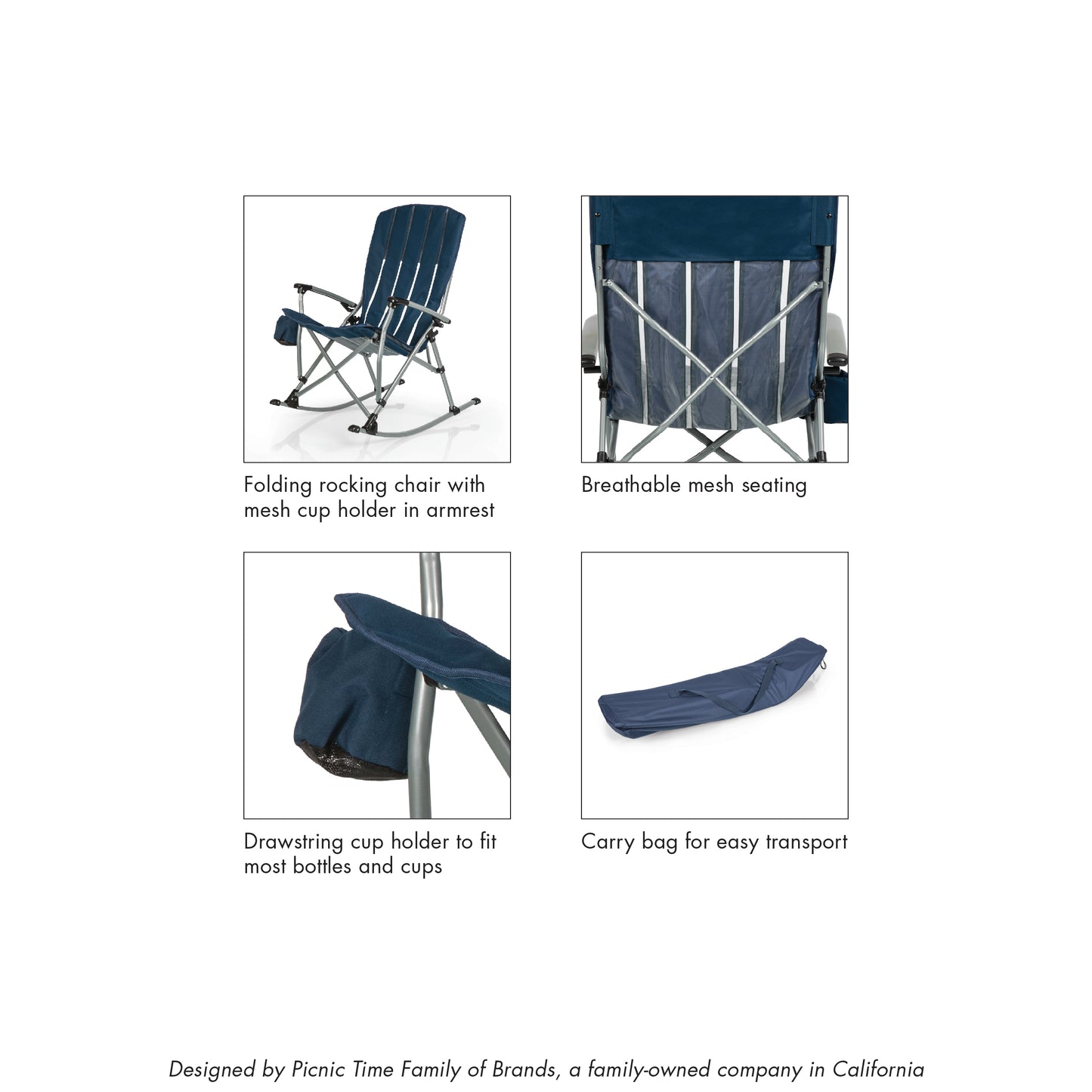 Outdoor Rocking Camp Chair