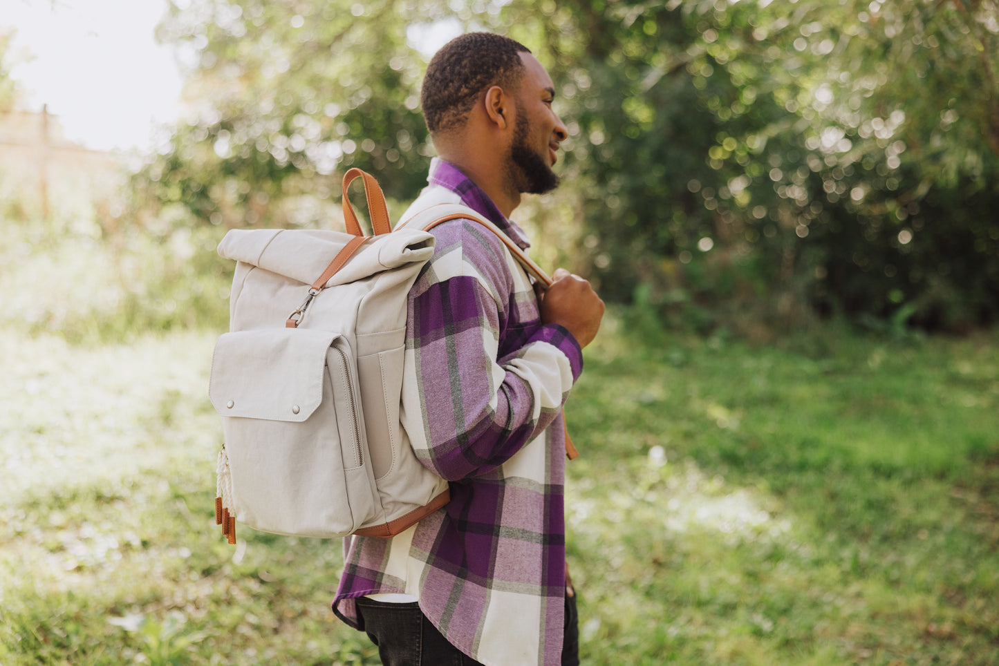 Carmel Roll Top Picnic Backpack Cooler with Components