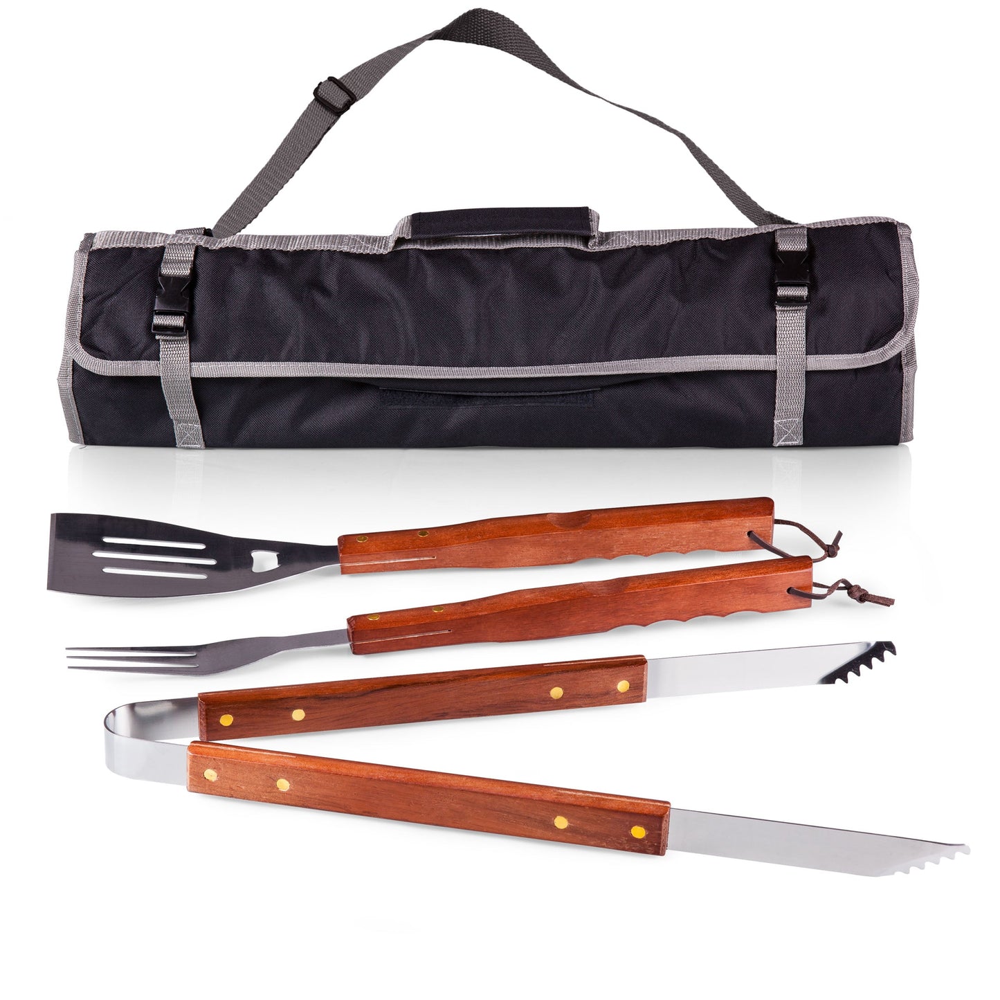 3-Piece BBQ Tote & Grill Set