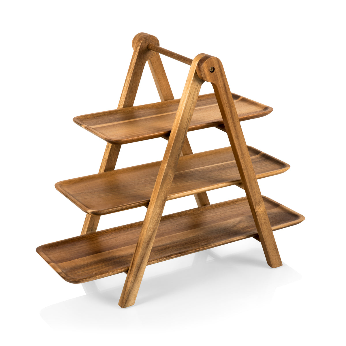 Serving Ladder 3-Tiered Collapsible Serving Station with Removable Trays
