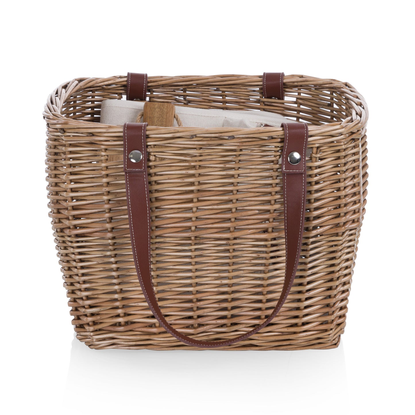 Terrabella Earth Friendly Handwoven Picnic Basket Set for 2