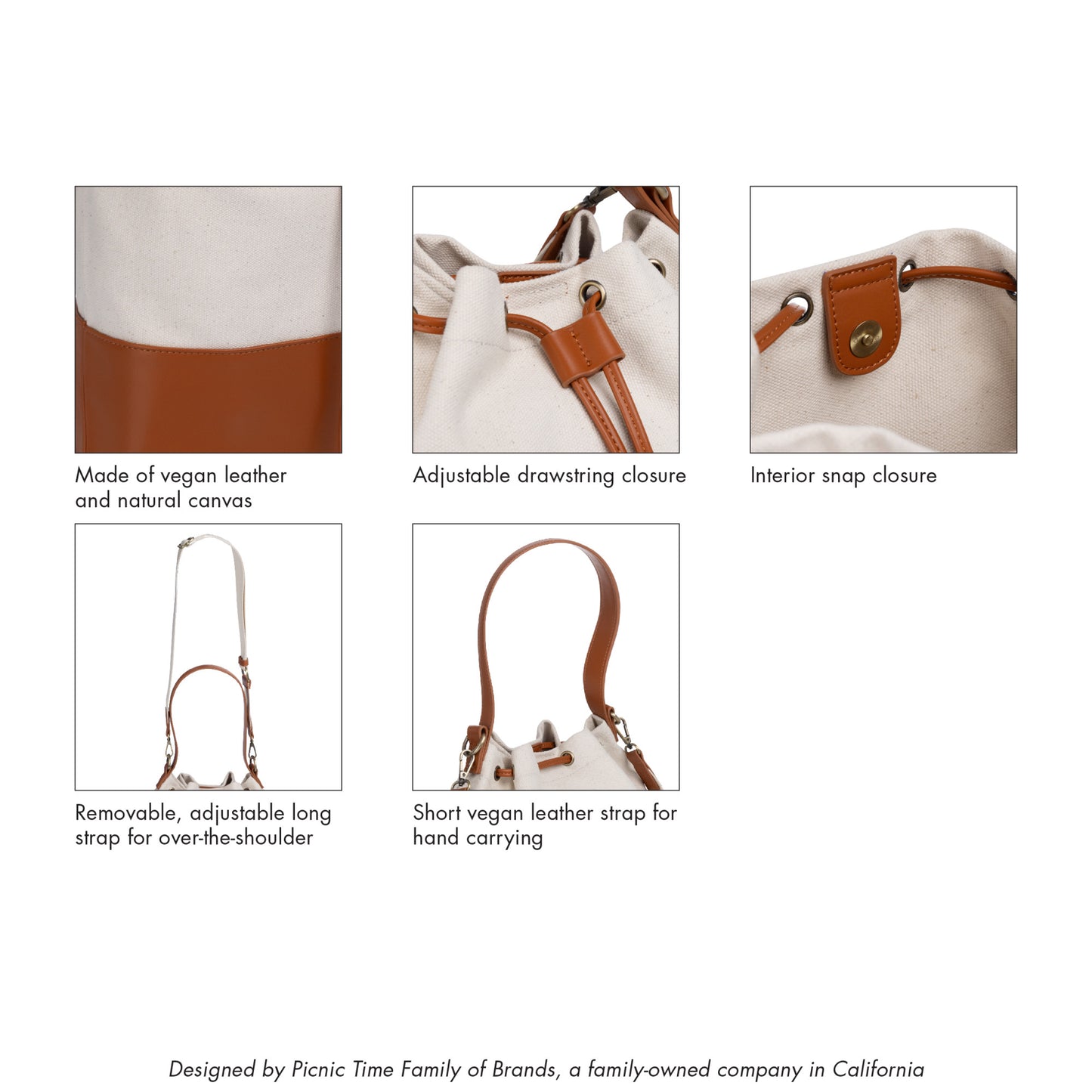 Sirolo Canvas & Leatherette Tote