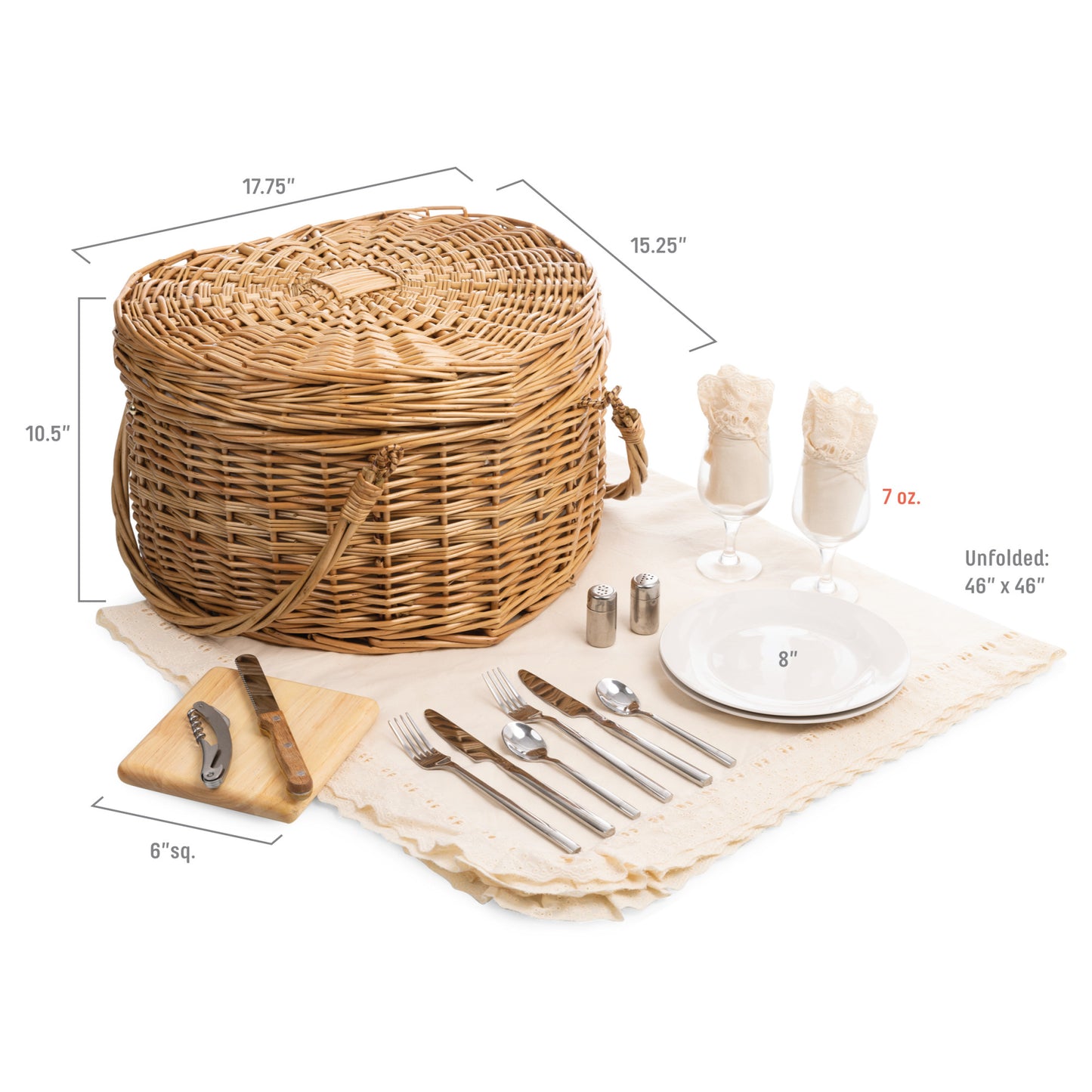 Heart Picnic Basket