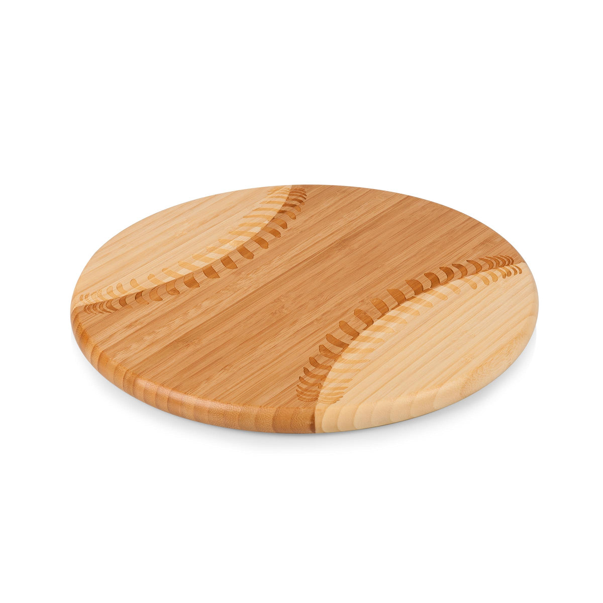 Home Run! Baseball-Shaped Bamboo Cutting Board and Serving Tray