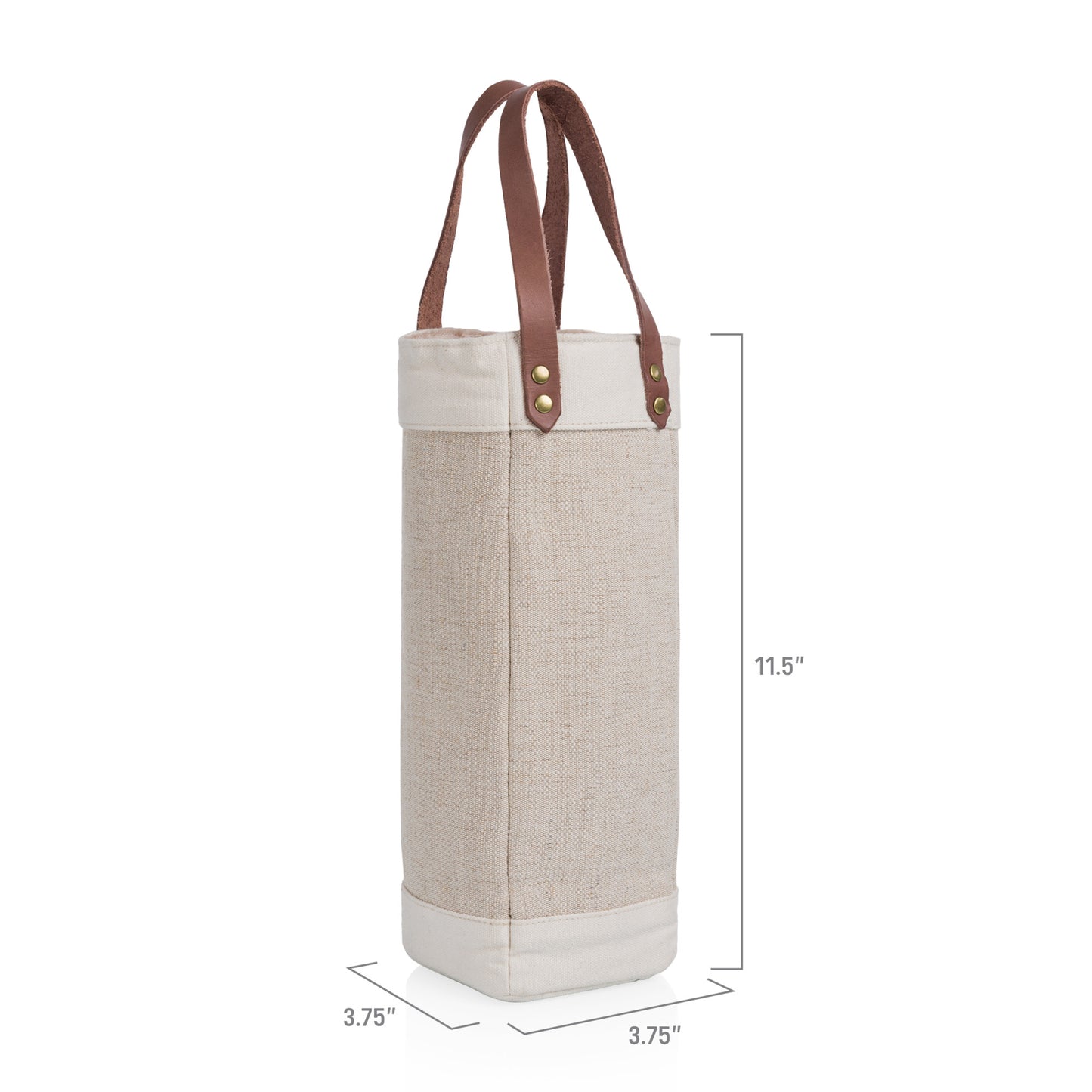 Pinot Jute Single Bottle Insulated Wine Bag
