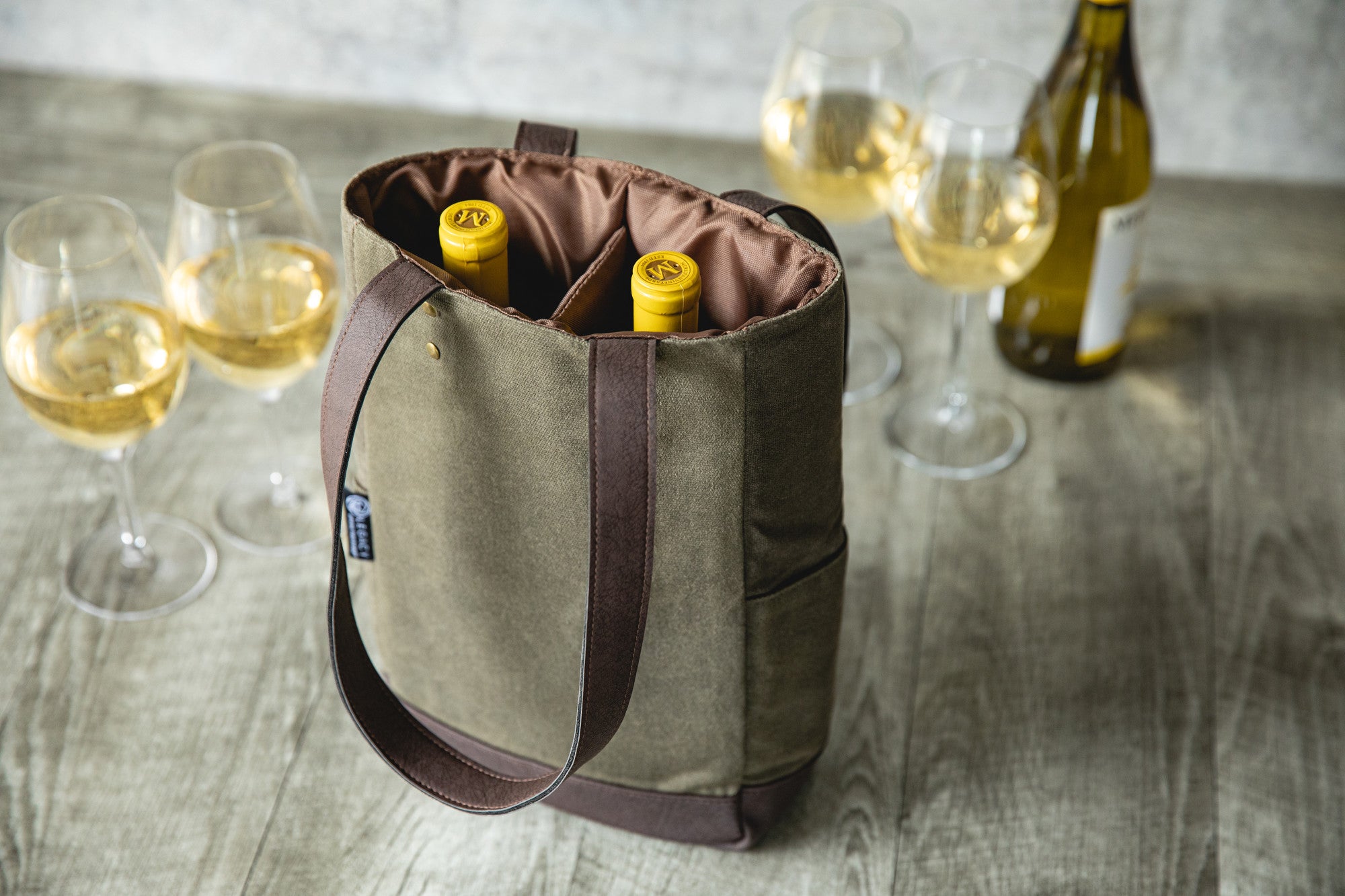 2 Bottle Insulated Wine Cooler Bag - Thumbnail 5