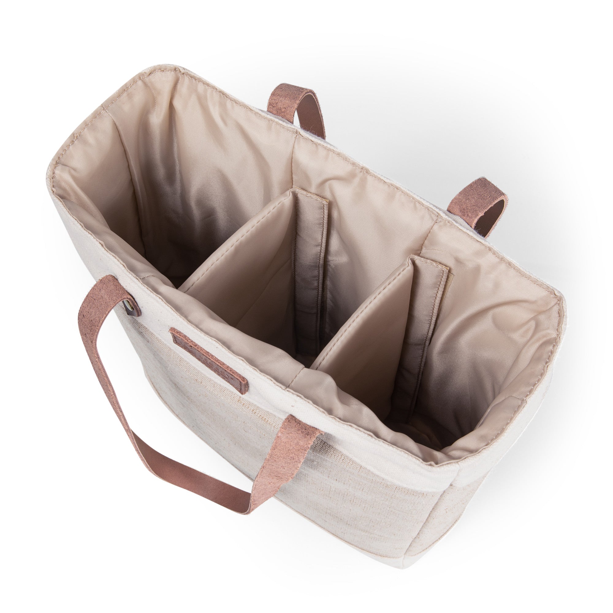 Pinot Jute 3 Bottle Insulated Wine Bag - Thumbnail 4