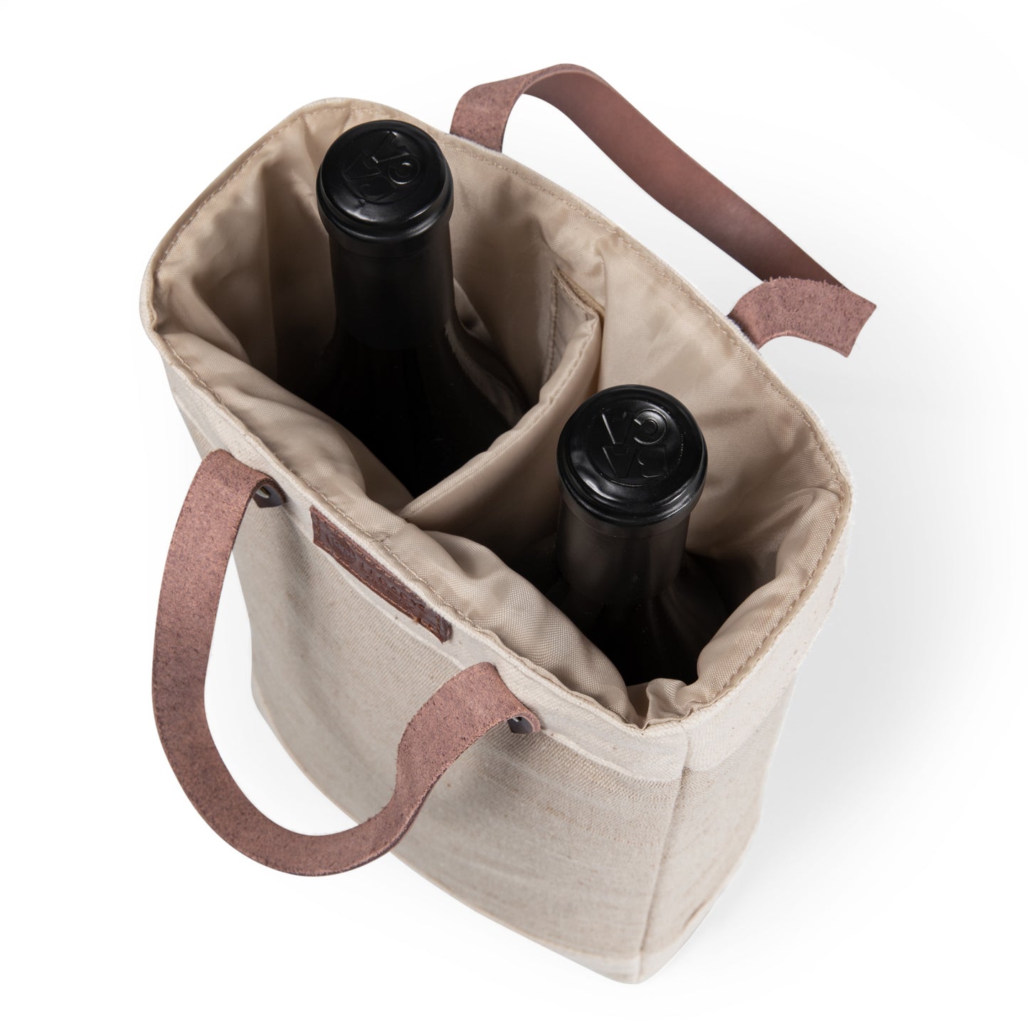 Pinot Jute 2 Bottle Insulated Wine Bag