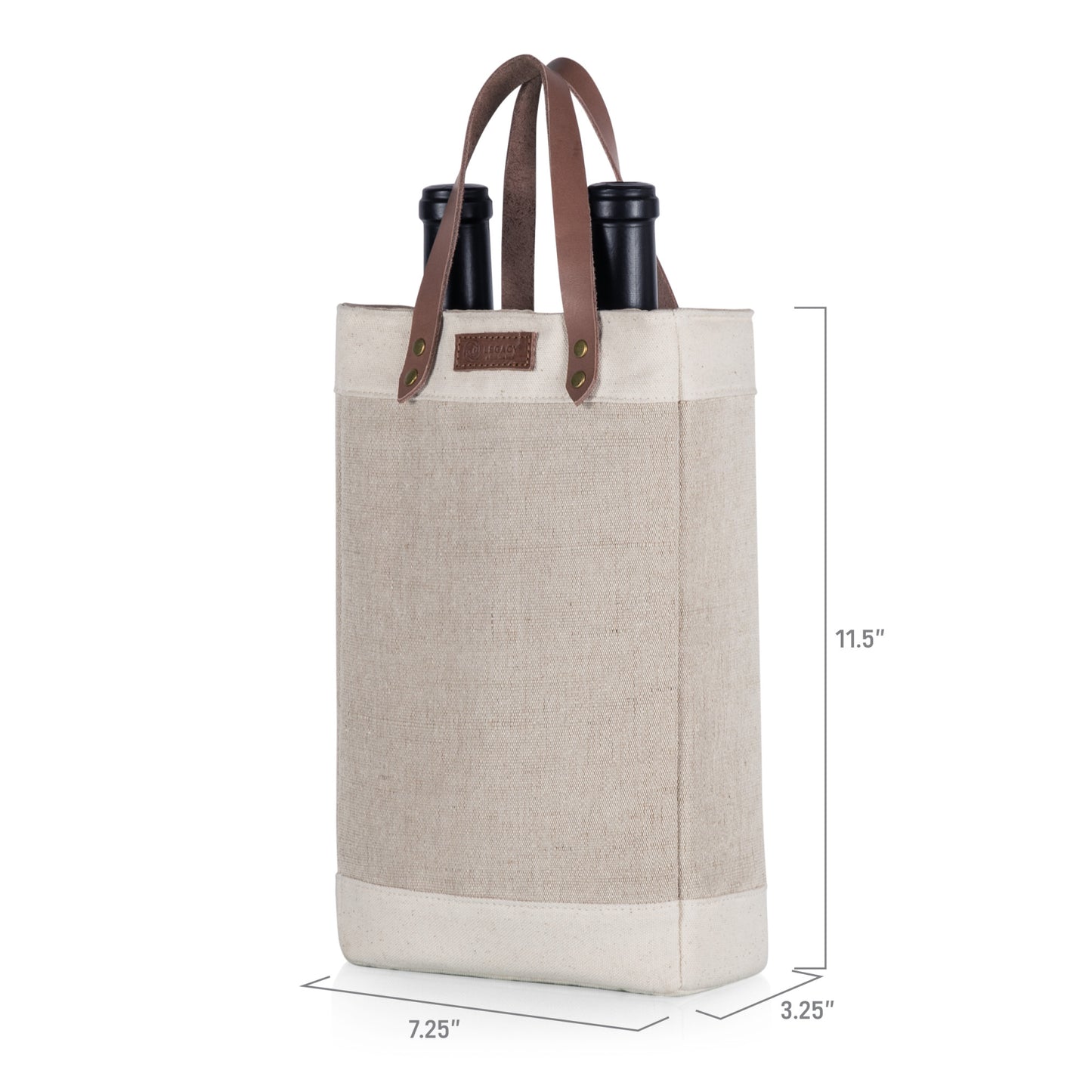 Pinot Jute 2 Bottle Insulated Wine Bag