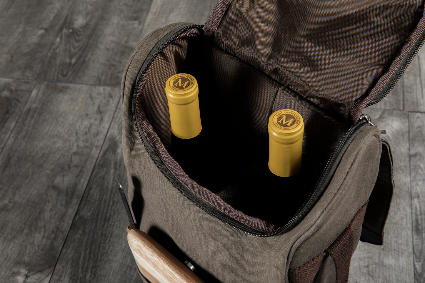 2 Bottle Insulated Wine & Cheese Cooler Tote