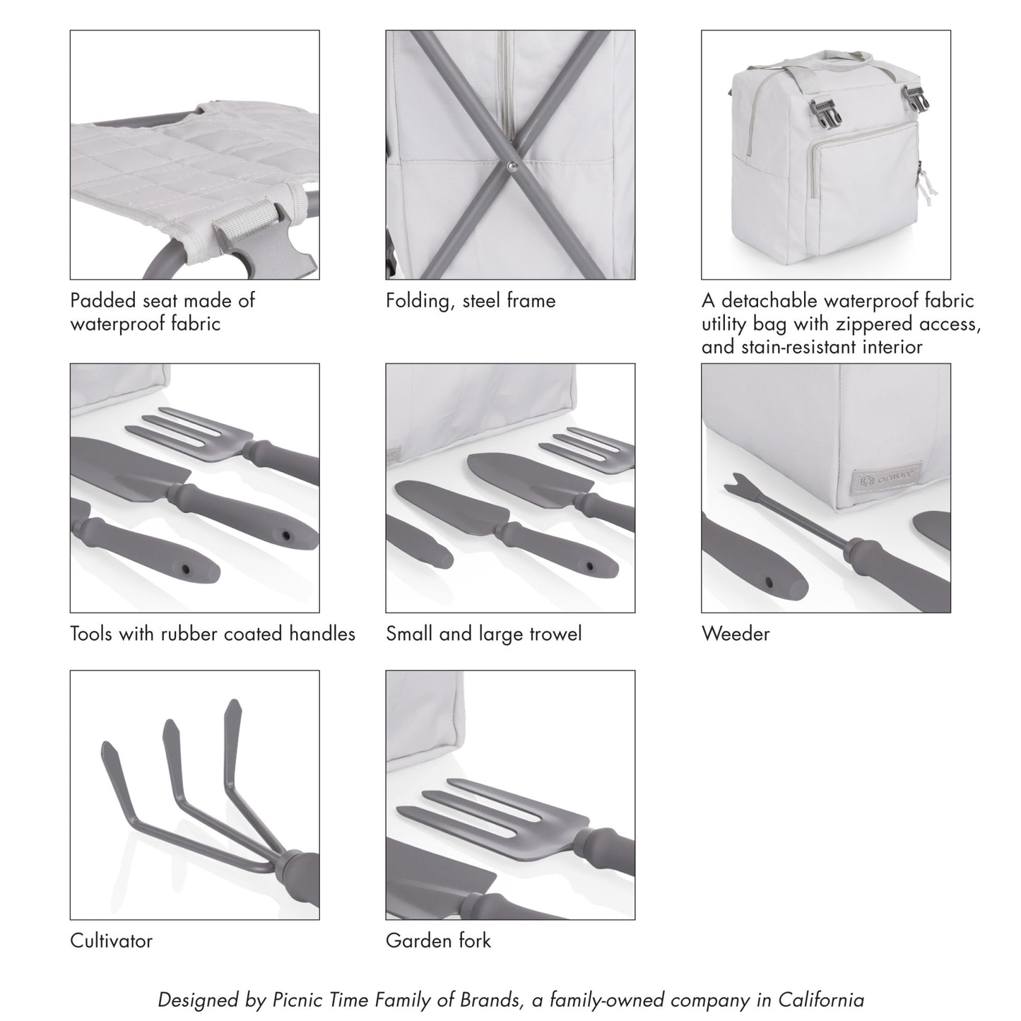 Gardener 2.0 Folding Seat with Tools