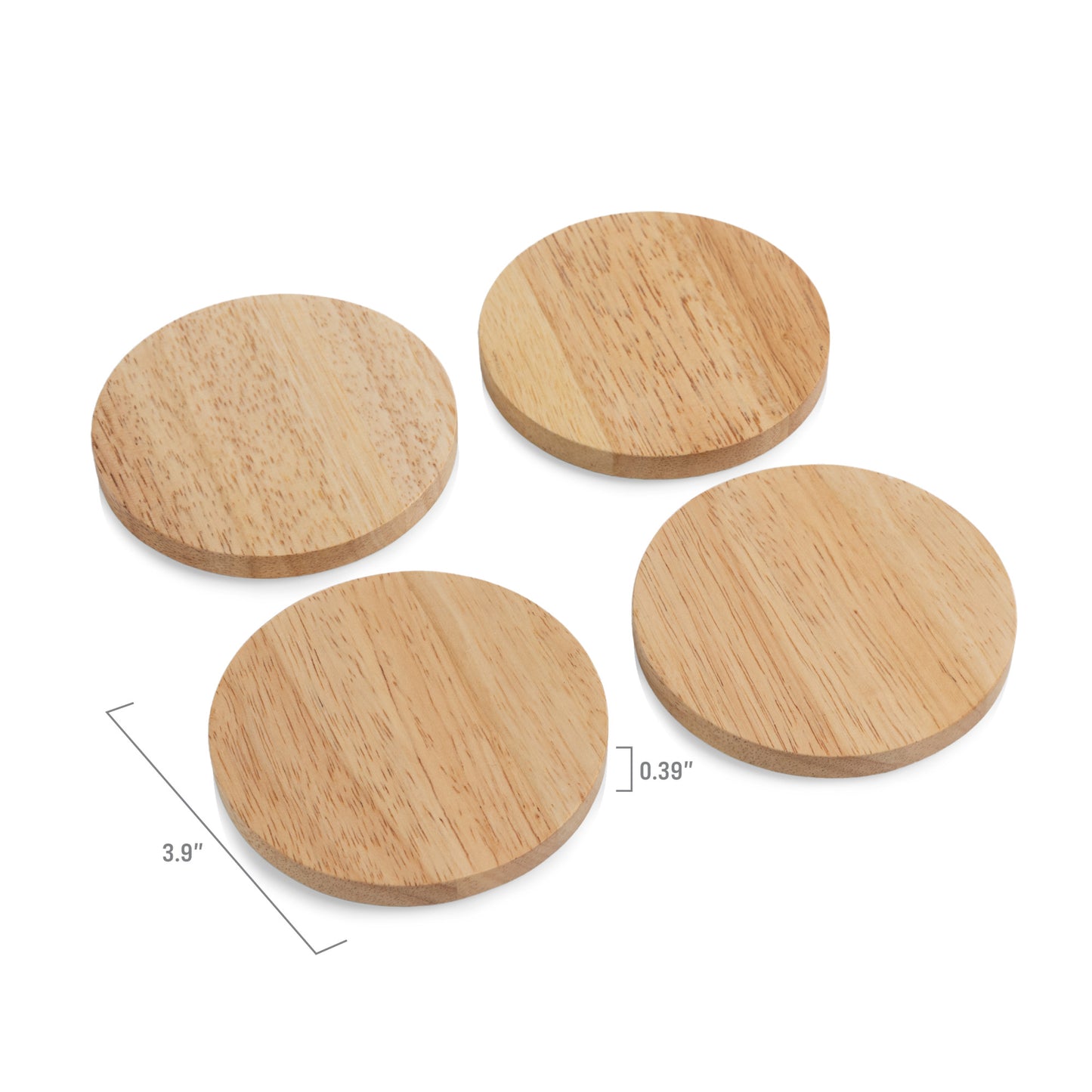Coasters with Bottle Openers Set of 4