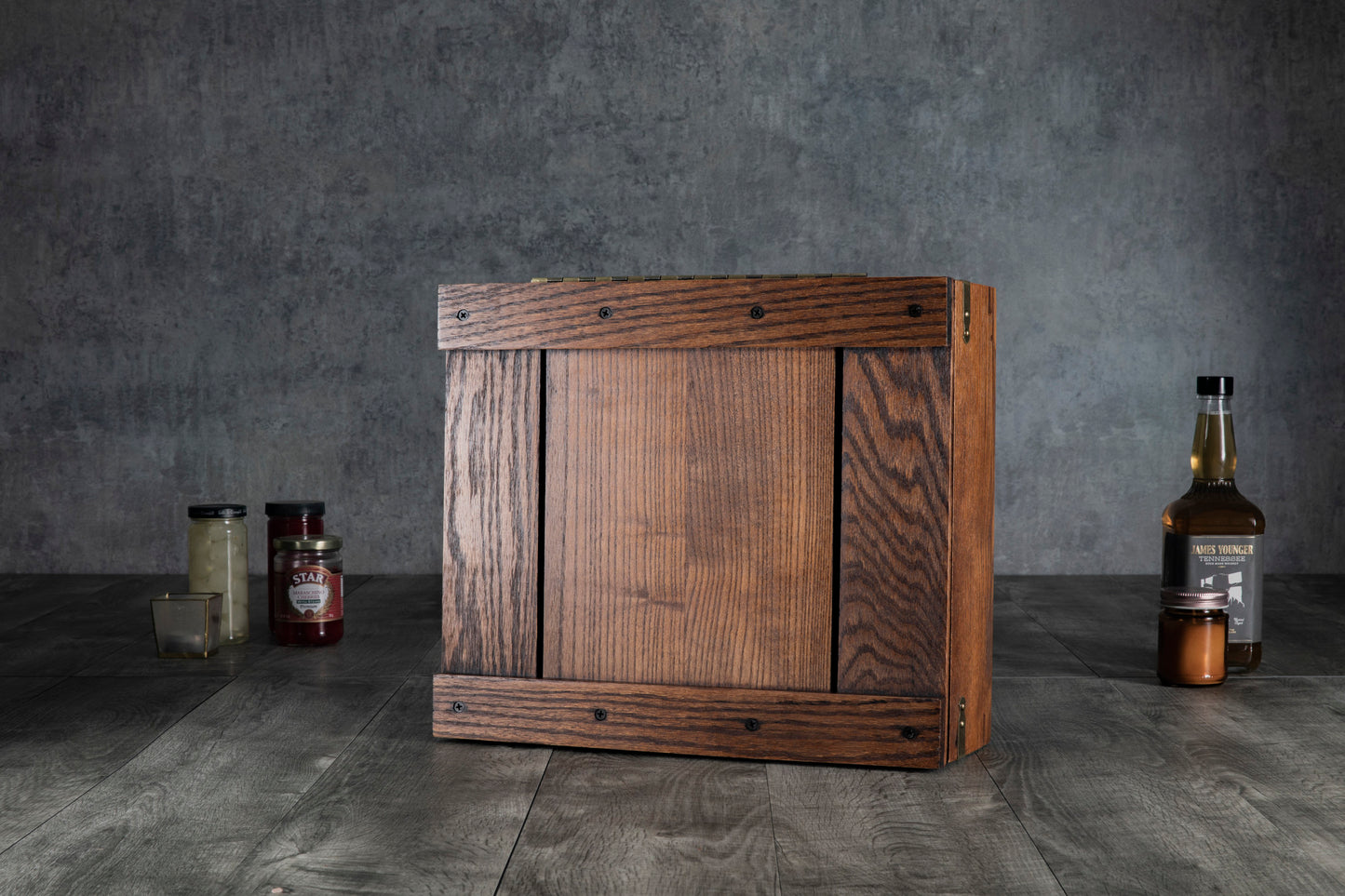 Monogram Whiskey Box Gift Set