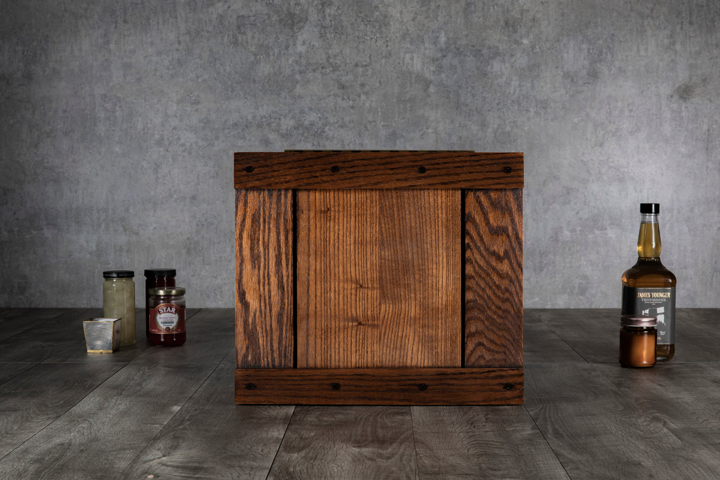 Monogram Whiskey Box Gift Set