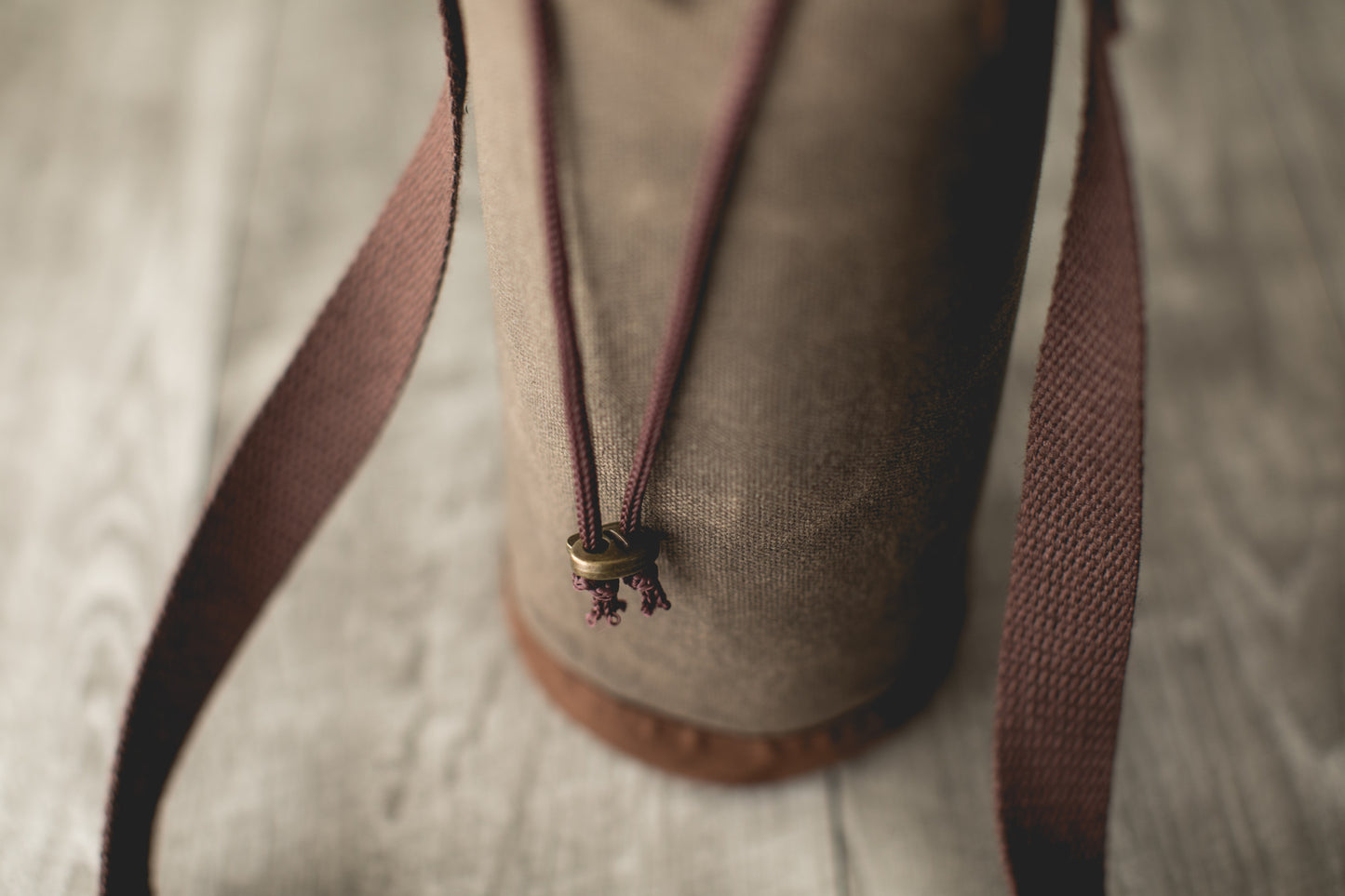 Waxed Canvas Wine Tote