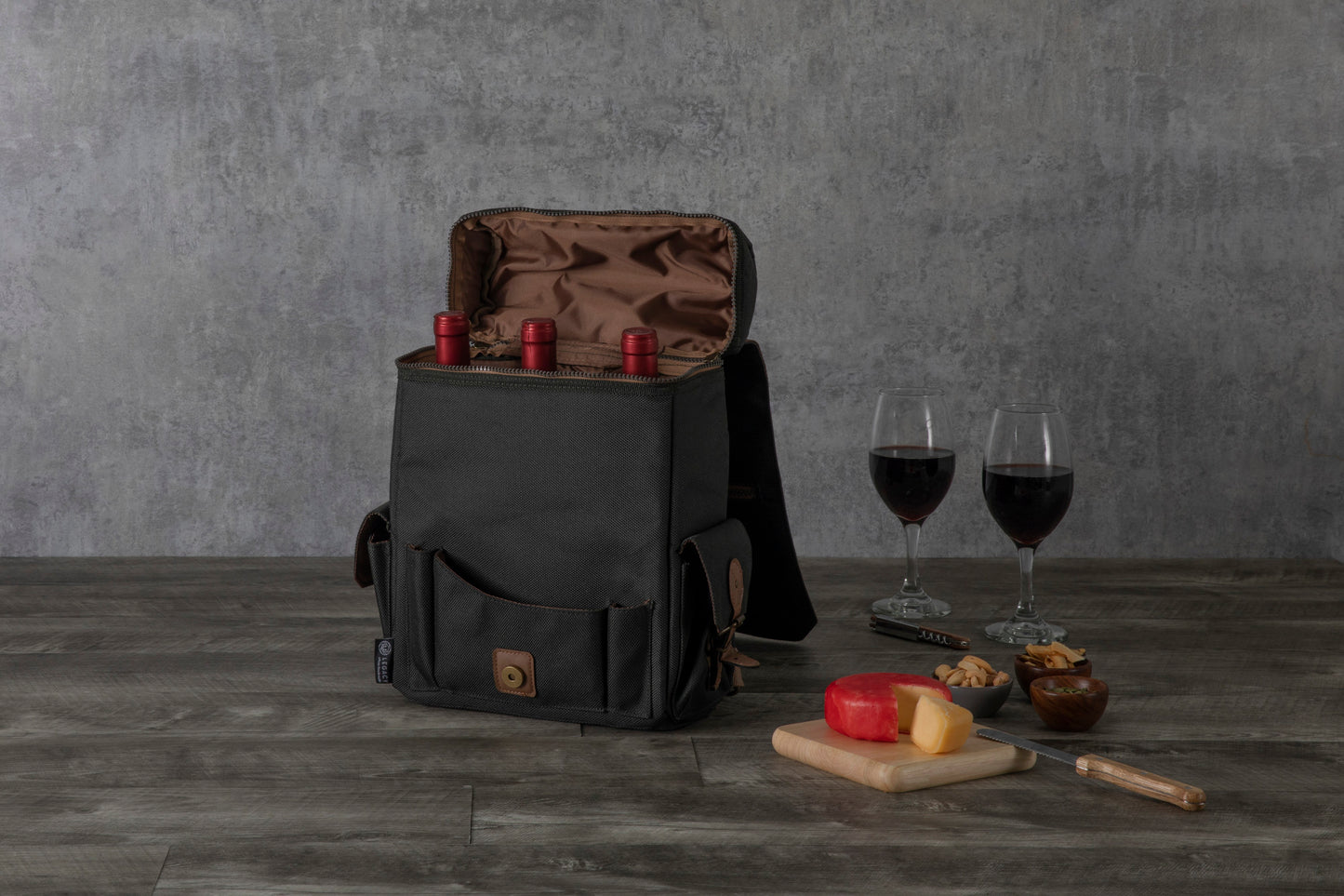 Moreno 3-Bottle Wine & Cheese Tote