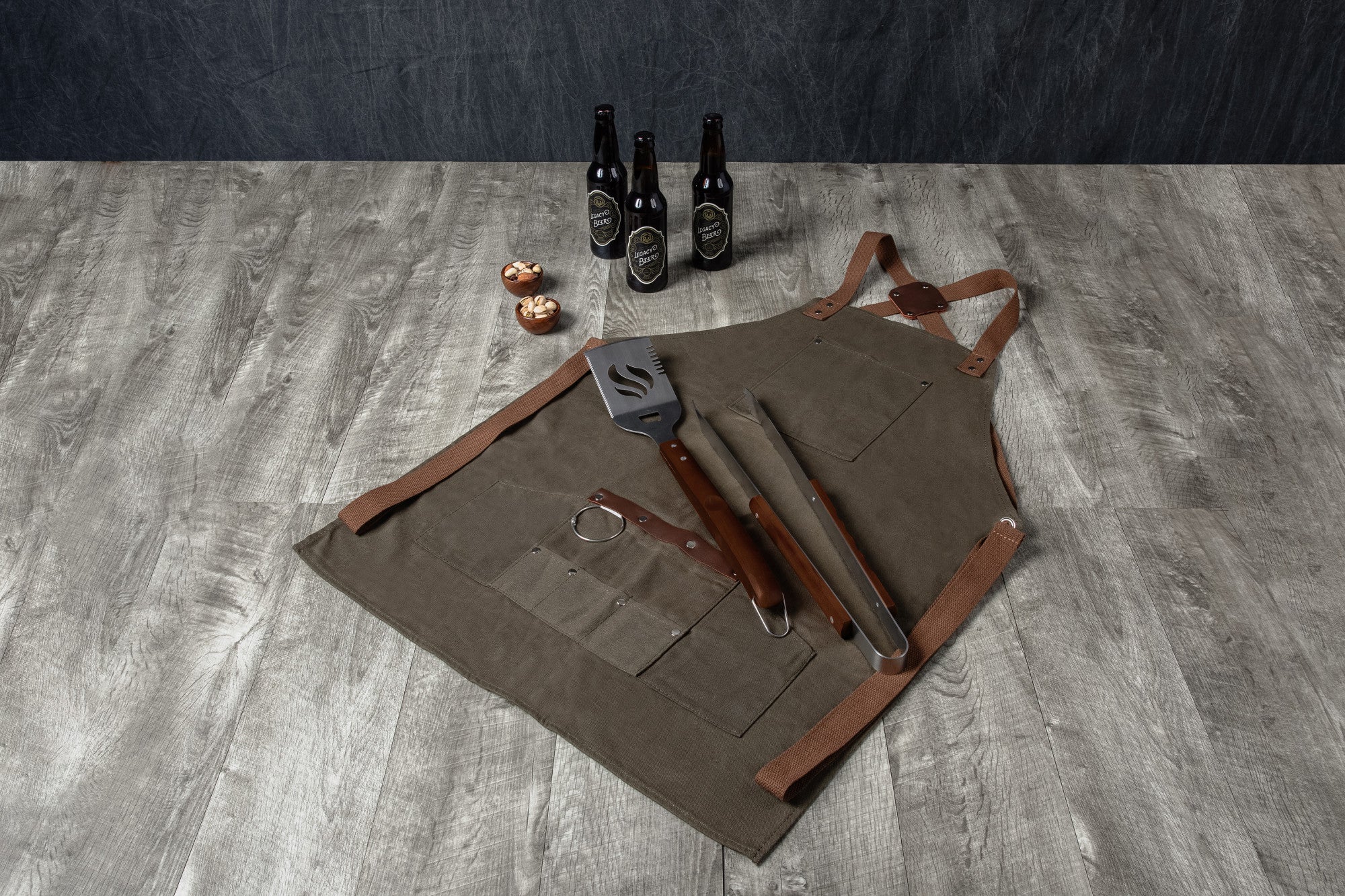 BBQ Apron with Tools & Bottle Opener - Thumbnail 5