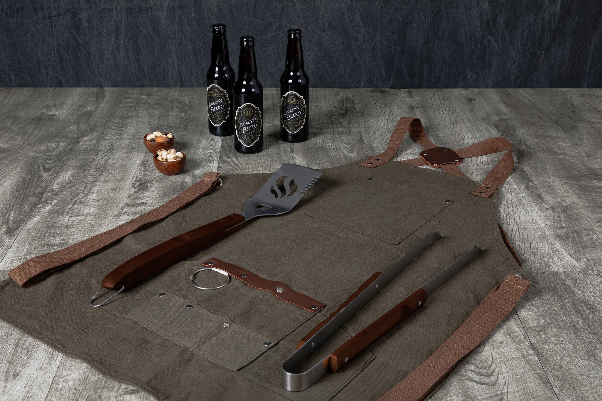 BBQ Apron with Tools & Bottle Opener - Thumbnail 4