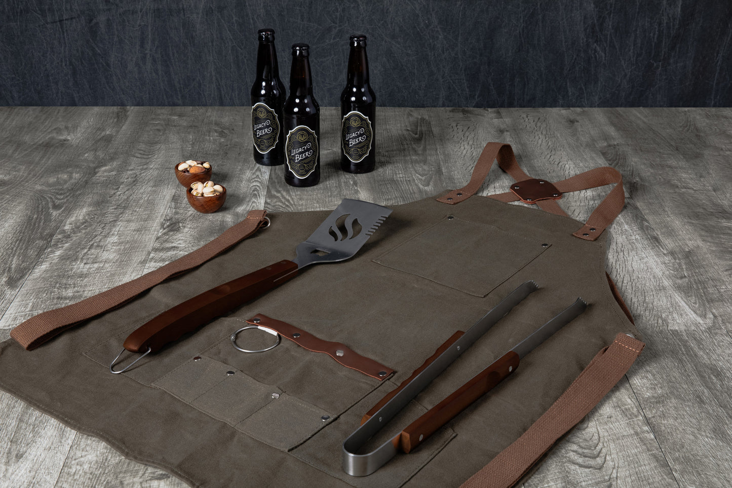 BBQ Apron with Tools & Bottle Opener