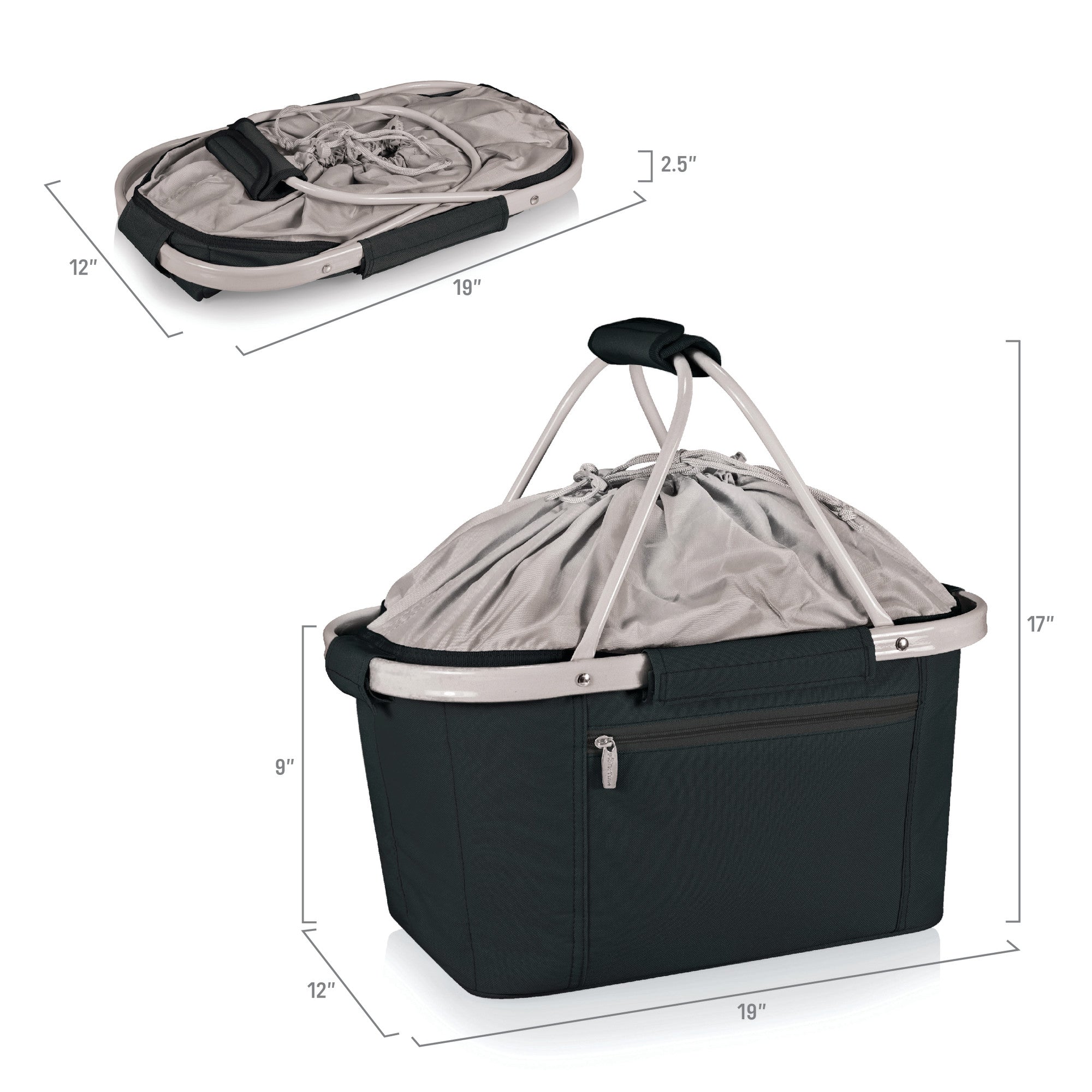 Metro Basket Collapsible Cooler Tote - Thumbnail 3