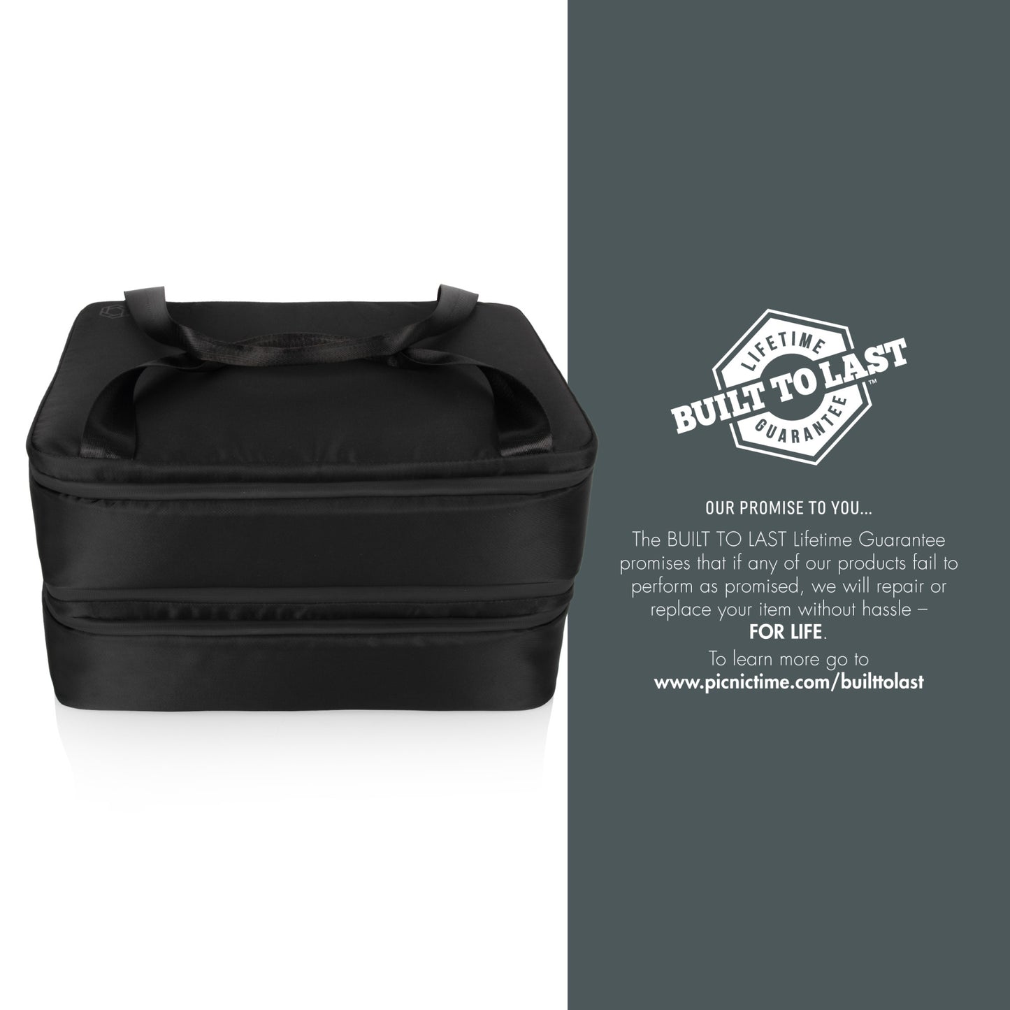 Double Decker Insulated Casserole Tote Made from Recycled Bottles