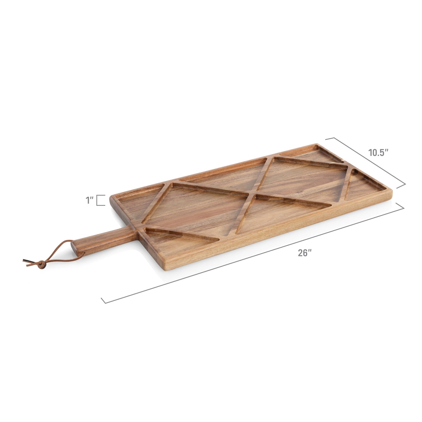 Acacia Grazing Charcuterie Sectioned Serving Board
