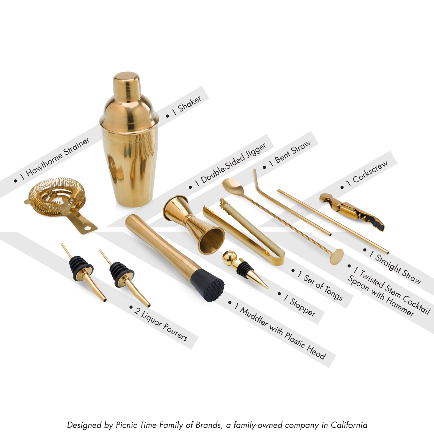 Carousel Lazy Susan Bar Set