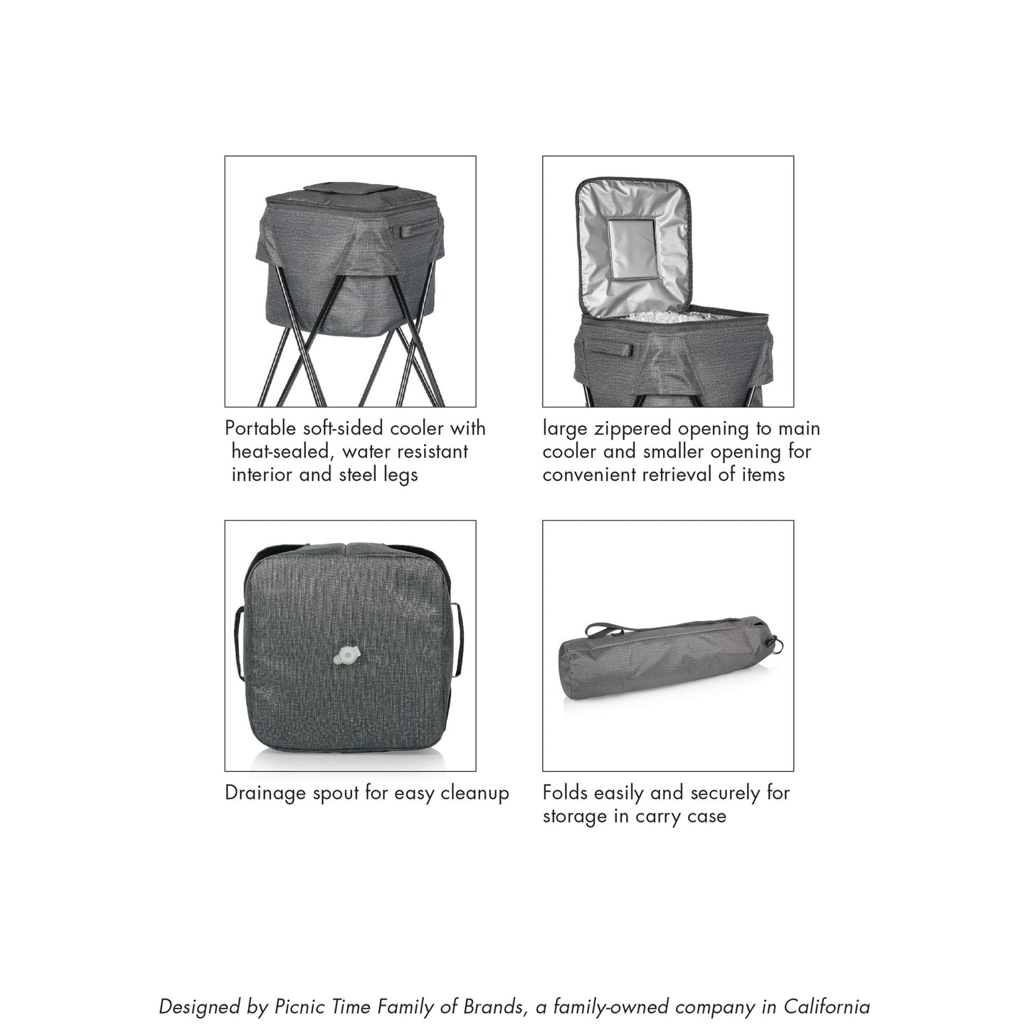 Camping Party Cooler with Stand