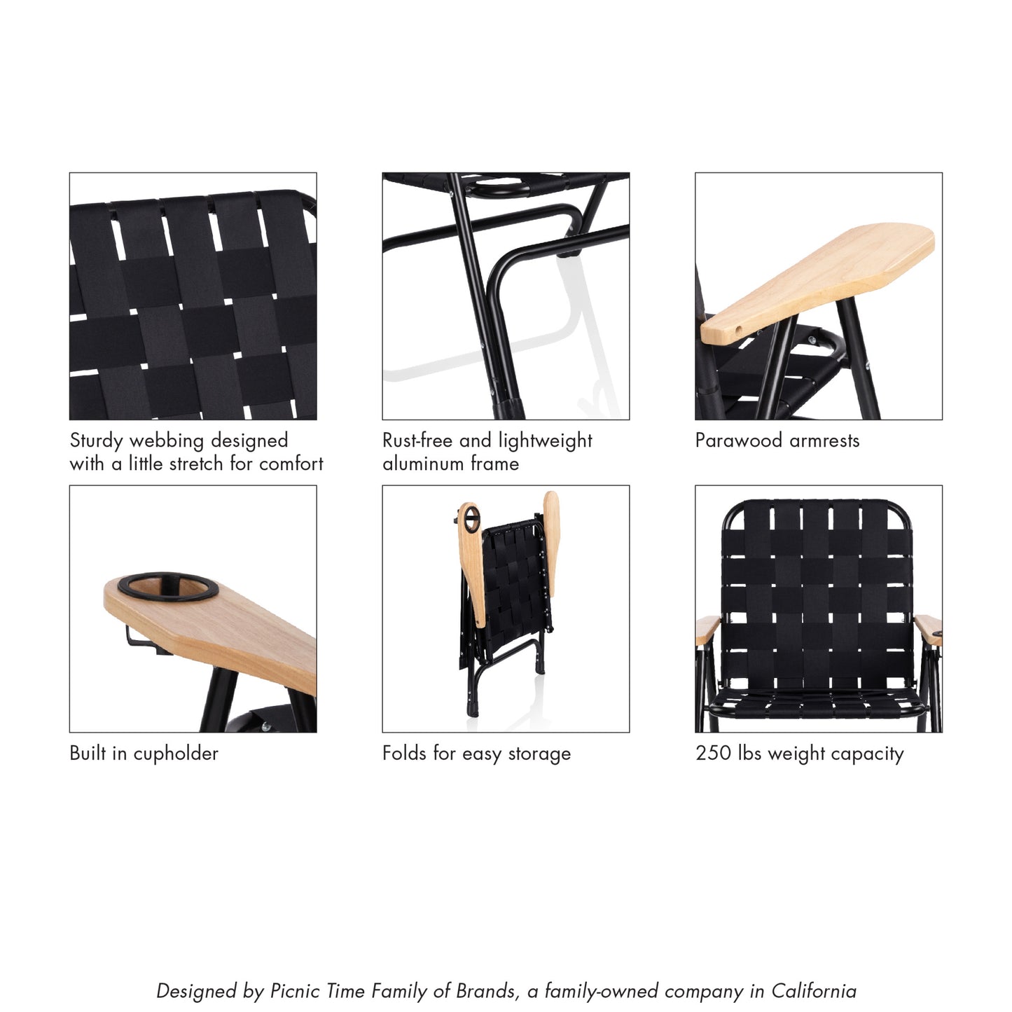 Lux Woven Camp Chair