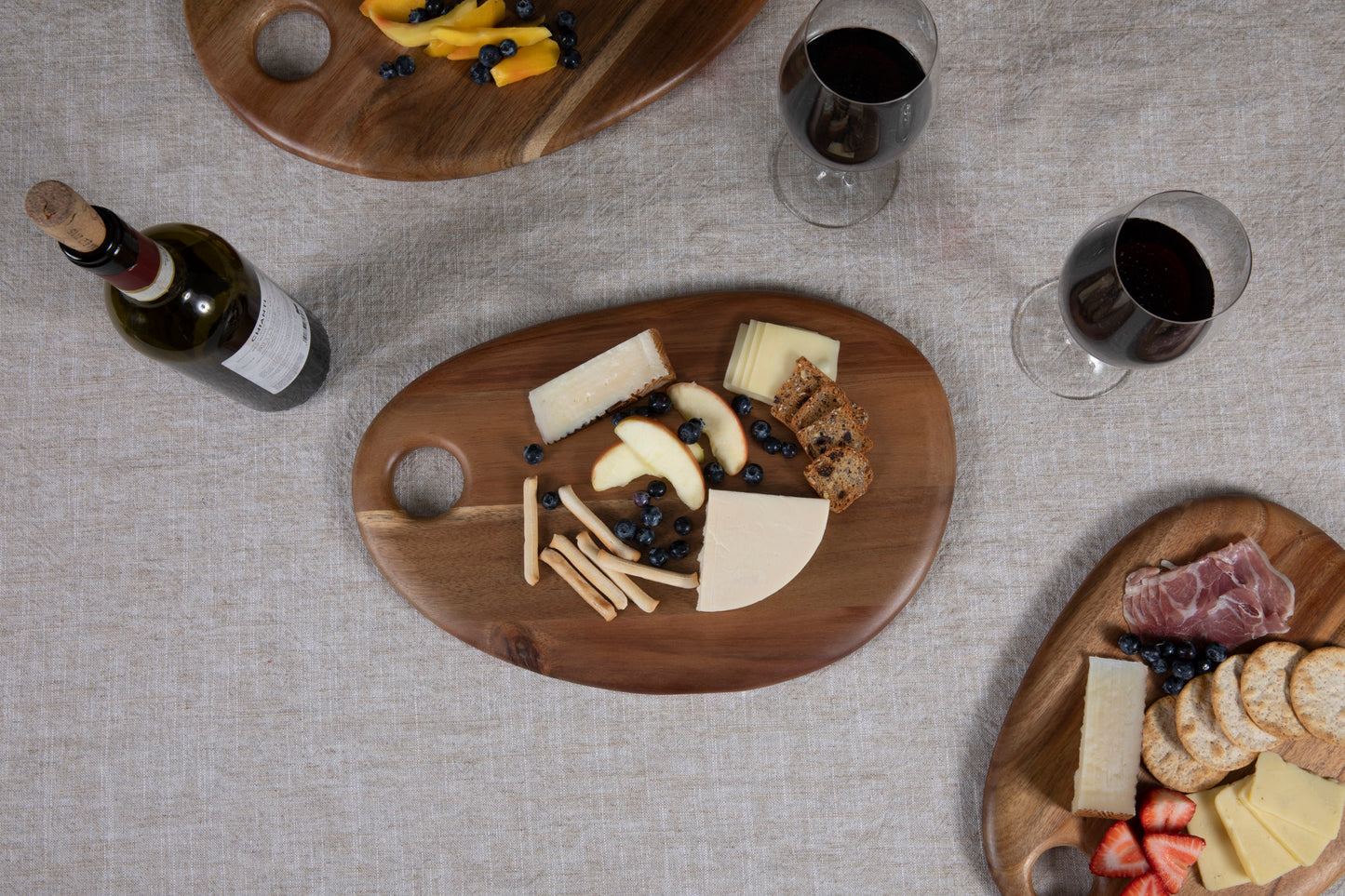 Pebble Shaped Acacia Serving Board 15" x 10"