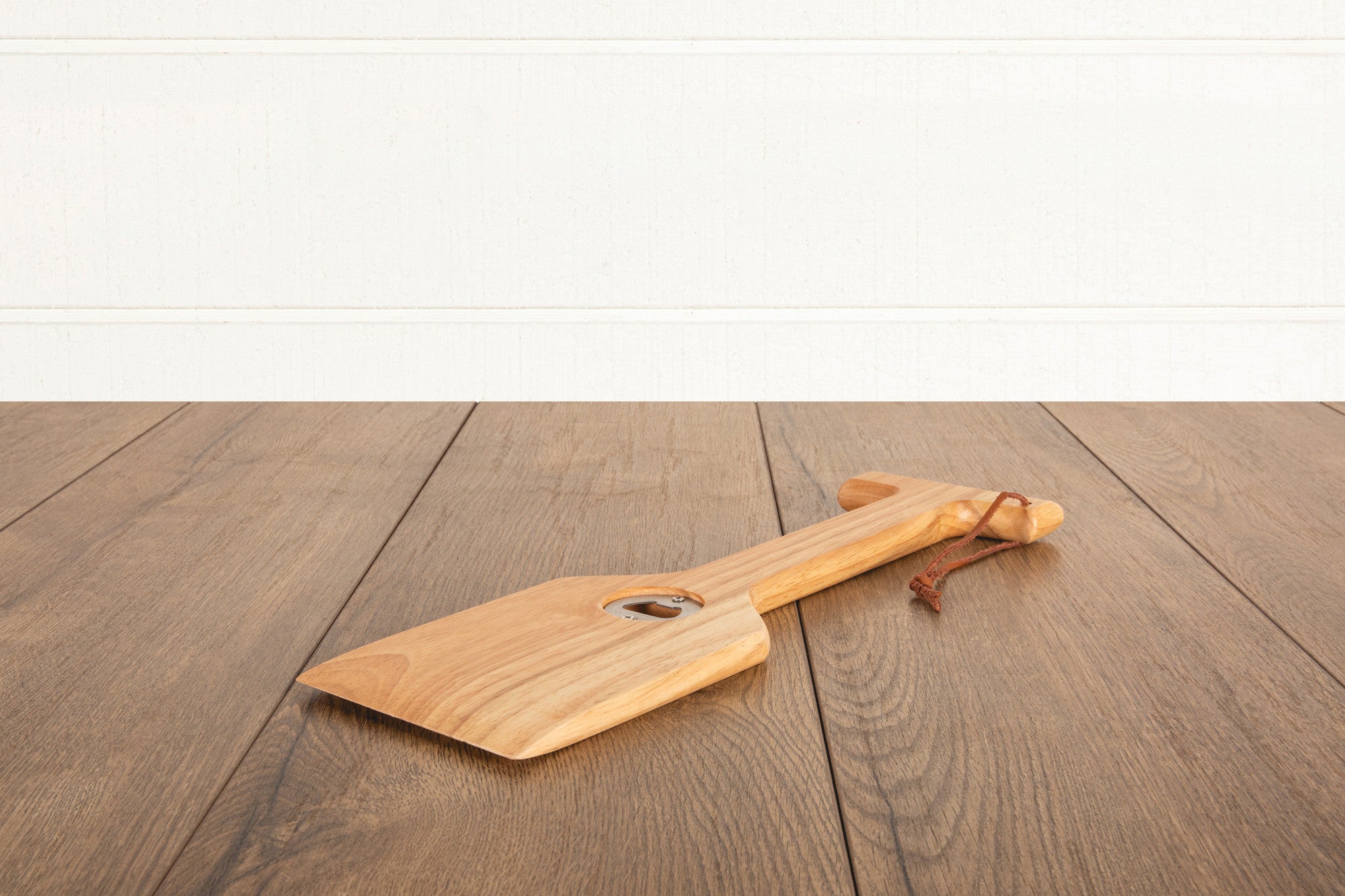 Hardwood BBQ Grill Scraper with Bottle Opener - Thumbnail 4