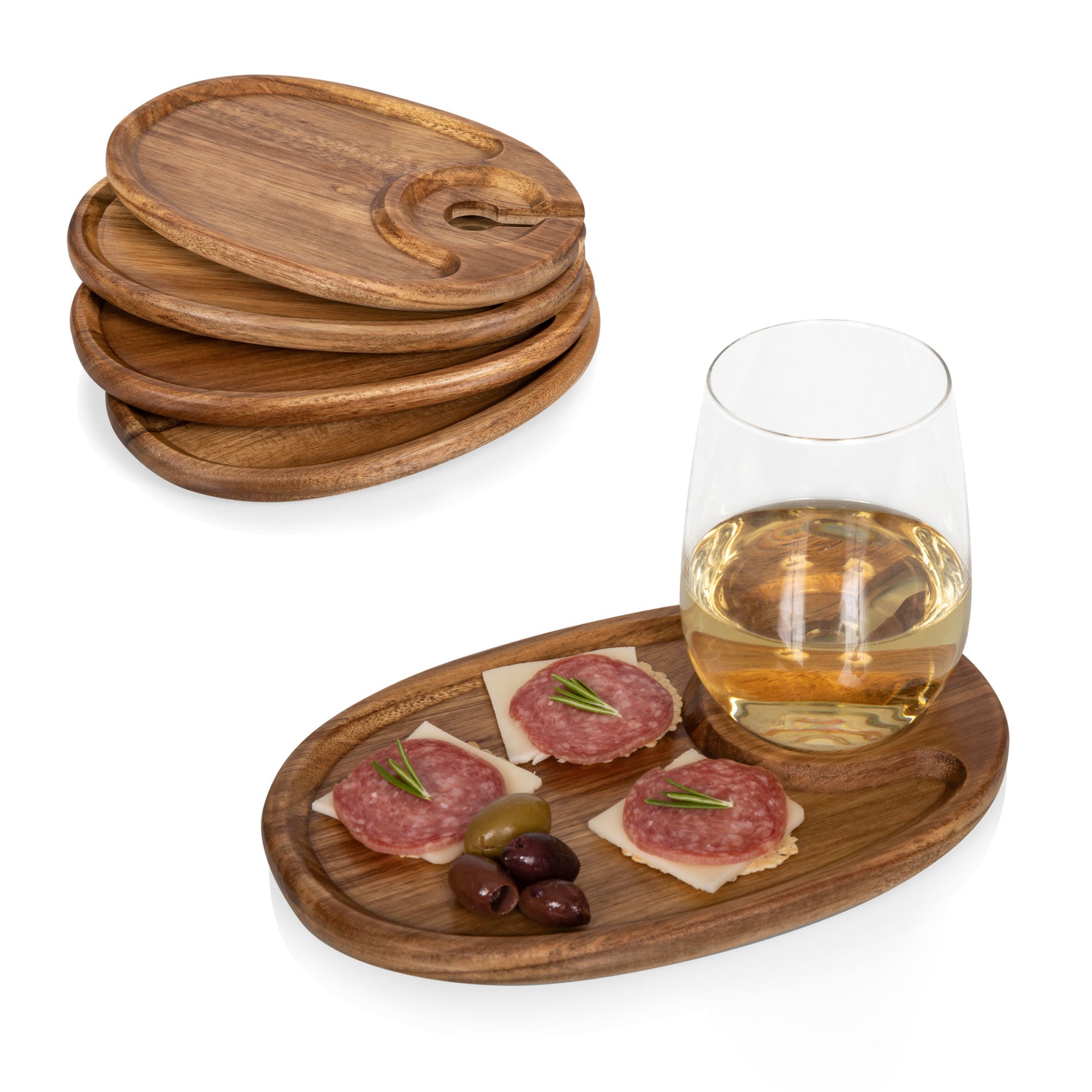 Wine Appetizer Plate Set Of 4 - Thumbnail 3