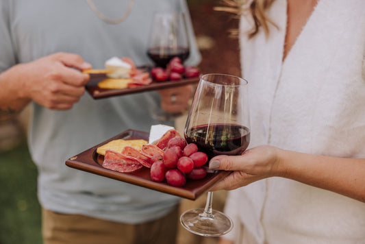 Rectangle Wine Appetizer Plate Set of 4