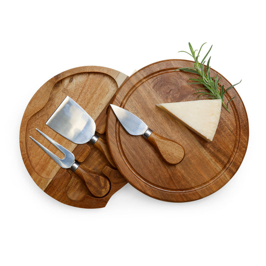 Acacia Brie Cheese Cutting Board & Tools Set