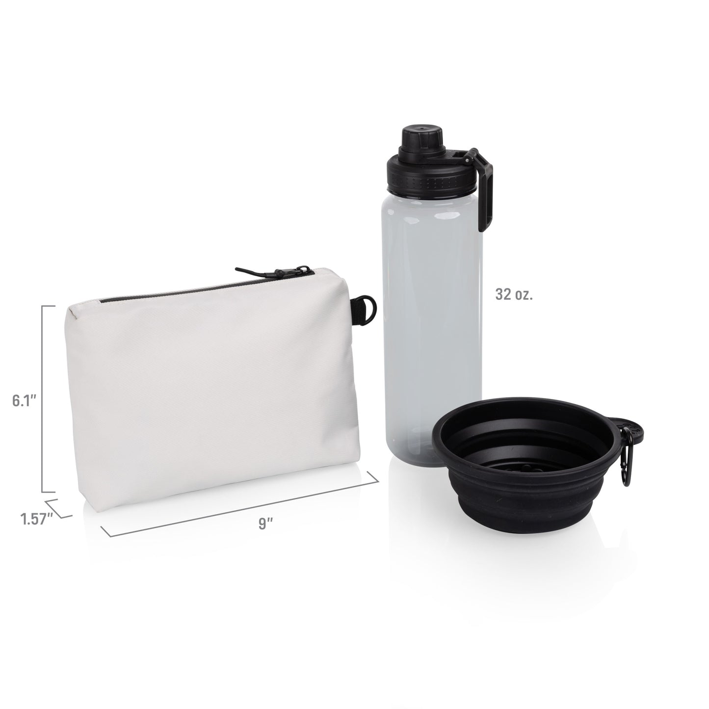 Tarana Dog Travel Kit - Halo Gray