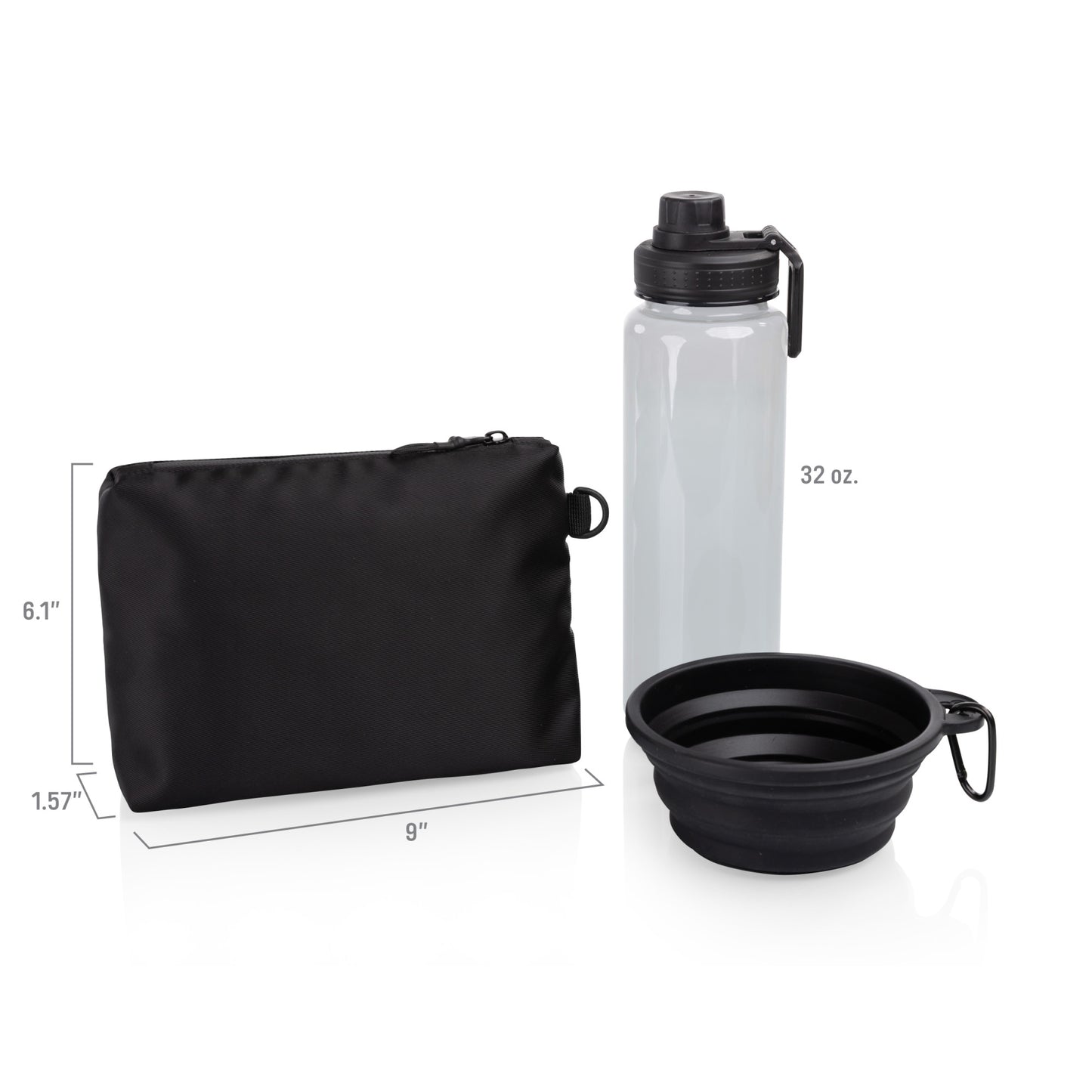 Tarana Dog Travel Kit - Carbon Black