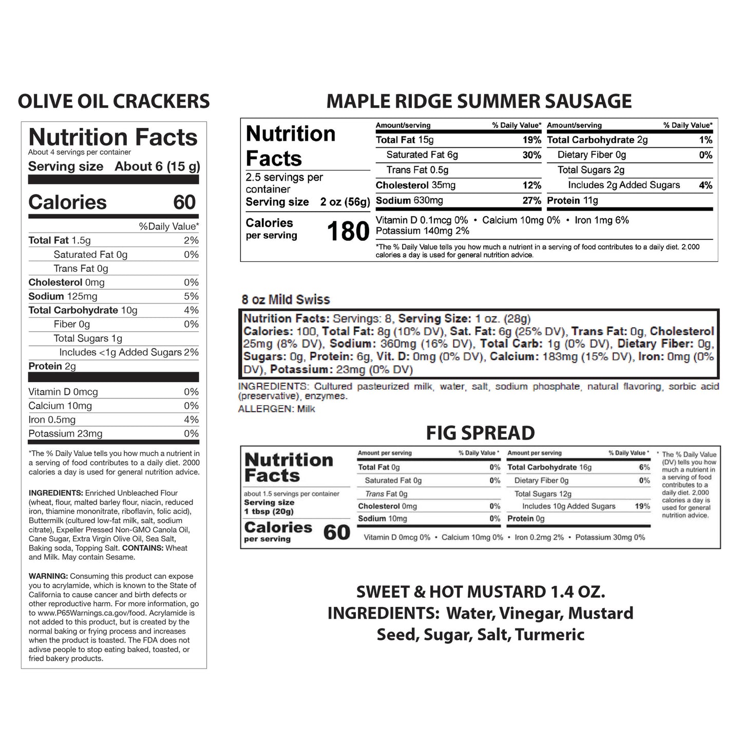 Artisan 18" Charcuterie Board with Gourmet Gift Pack